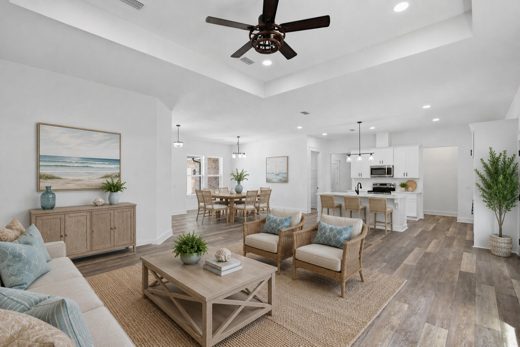 BUILDER IS OFFERING UP TO 15K IN CONCESSIONS FOR CLOSING  COST AND OR RATE BUY DOWN!!!!! Dare to Compare!! You will find there is no
comparison between this 3266 sq ft (TOTAL) ''Custom Built'' 5 bedroom, 2 1/2 bath  property in a beautiful .67-acre setting with nature preserve versus mass quantity Cookie Cutter Repeater Homes built on small lots...usually .15- acre with limited views. Built by one of the areas most renowned builders in the gated Habersham subdivision. Click on the photos and discover the type of home that provides real ''Quality of Life'' with so many extras and well thought out upgrades. From the very beginning you'll notice the difference with the Pine tongue and groove ceiling over the entry porch. As you enter the home. From there you'll be pleased to find an ''Open Floor Concept'' complimented with a ''Split Floor Plan.'' Don't delay...come see it today...make it yours...and love it forever! TOTAL 3266 SQ FT Supplemental Property Information
4224 Brynwyck Place
Located in the highly desirable gated community of Habersham, this exceptional custom-built home offers 5 bedrooms, 2.5 bathrooms, and an open-concept split-bedroom floor plan designed for comfortable family living.
The quality craftsmanship is evident throughout, with premium finishes and thoughtful upgrades that include a tray ceiling in the living room, quartz countertops, all-wood soft-close dovetail cabinetry, and an oversized walk-in pantry featuring an 8-foot door. LifeProof luxury vinyl plank flooring extends throughout the home and is complemented by a custom trim package. Knockdown ceilings, orange peel wall texture, and Sherwin-Williams SuperPaint and Emerald Paint on trim provide a clean, durable, high-quality finish. A modern lighting package fills the home with abundant natural and ambient light.
The spacious primary suite features a tray ceiling, custom walk-in shower, garden tub, custom mirrors, and private access to the covered back porch, creating a relaxing owner's retreat.
Designed with both quality and efficiency in mind, the builder incorporated energy-efficient features throughout the home, including Low-E double-pane windows that help improve year-round comfort and reduce energy costs, as well as an energy-efficient water heater for added savings and performance.
The exterior is equally impressive, offering a beautiful natural setting that backs to a nature preserve and includes features typically found in homes at a significantly higher price point. These include Kevlar fabric window coverings for added storm protection, Hardie cementitious soffits, premium triple-coated exterior paint, stained tongue-and-groove porch ceilings, an 8-foot entry door with decorative half-light glass, architectural dimensional shingles, an oversized side-entry courtyard garage, a custom oversized driveway, brick mailbox, professional landscaping with a full irrigation system, gutters with a French drain system, underground utilities, and public sewer.
Situated on a generous 0.67-acre homesite, the property enjoys exceptional privacy with a natural buffer, two spring-fed creeks, and a scenic pond that provide peaceful views and a tranquil outdoor setting.
This home combines exceptional craftsmanship, energy-efficient construction, quality finishes, and an outstanding location to offer a lifestyle that is truly hard to match. Schedule your private showing today and experience the quality, comfort, and peaceful surroundings that make 4224 Brynwyck Place such a remarkable place to call home.
Living 2339 sq ft
front porch 115 sq ft
rear porch 258 sq ft 
garage 554 sq ft 
TOTAL 3266 SQ FT