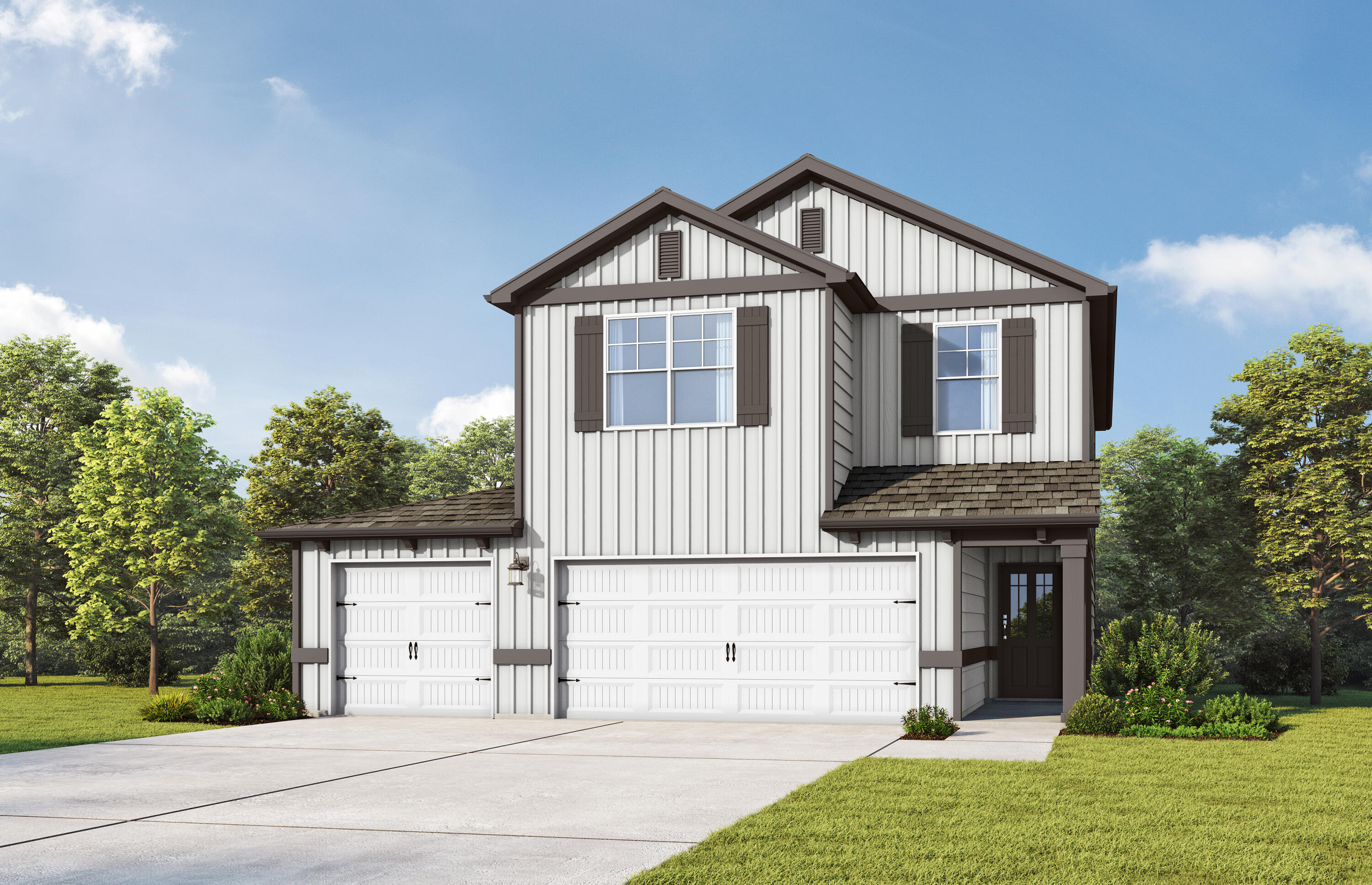 The Winston. The covered front porch is perfect for sipping sweet tea and greeting your neighbors. Inside you find the social hub of the home at the quartz island in the kitchen. While everyone gathers around, snacking on appetizers and sharing stories about their week you don't miss a beat with the openness of the living space. Enjoy dining in the eat-in kitchen, or step right outside to your covered patio, put your grill skills to work and break bread outside. Upstairs there is plenty of space to relax & rejuvenate in the generously sized primary suite. Enjoy a soak in the garden tub to end your day. You'll love the multi-function use of the loft as a game room, study, playroom, or second living room! All 3 bedrooms upstairs feature trey ceilings. One additional bedroom downstairs with a full bathroom is perfect for guests. 3-Car garage for all your toys! Photos/videos are of a similar home, options & upgrades may not be included in price. Residents of the Nest at Owl's Head will enjoy the use of the resort-style pool and spring-fed lake!