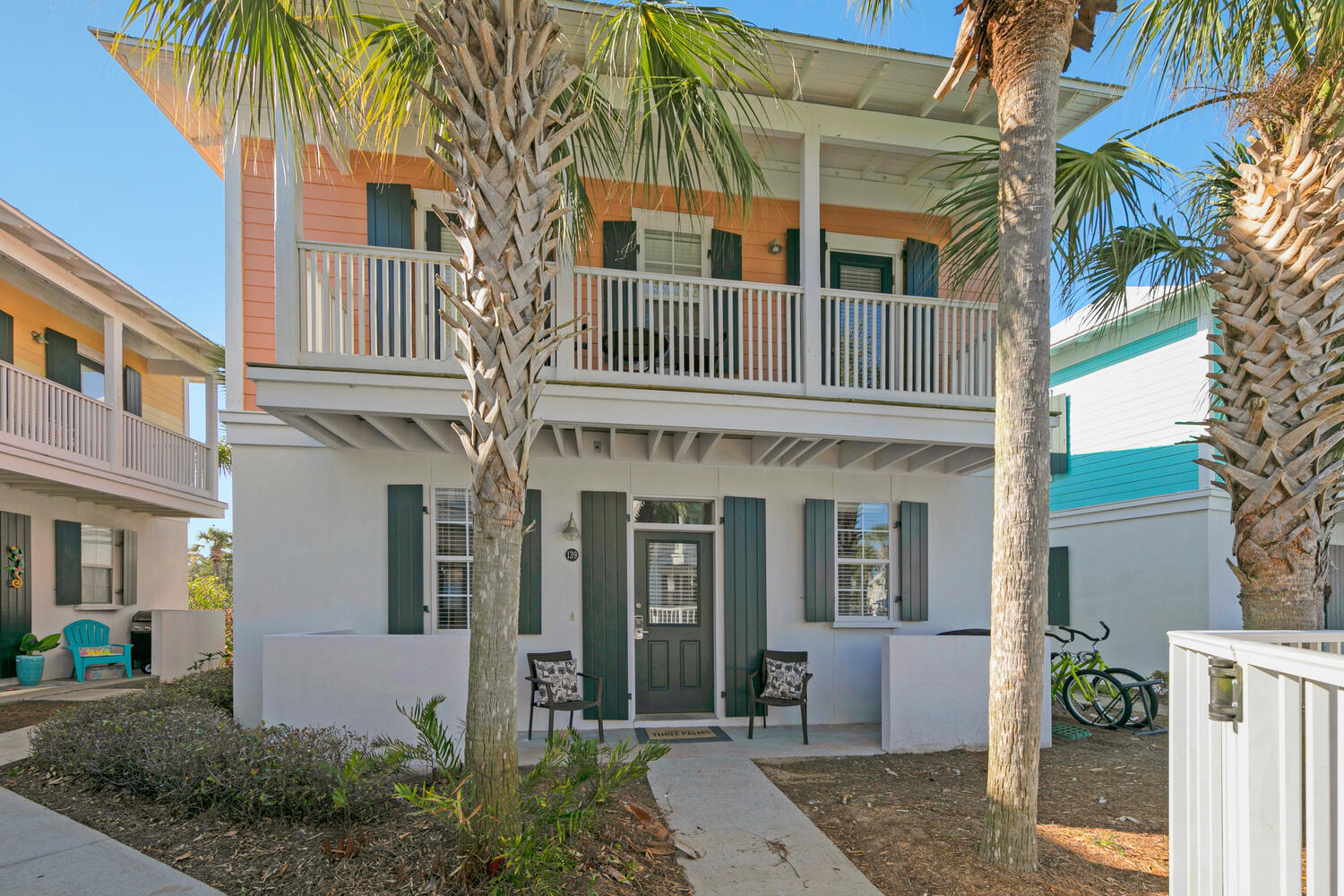 Escape to the beach this fall and winter in this beautifully remodeled bungalow located in the heart of Seagrove Beach! Nestled in the charming Bungalows at Seagrove community, this fully furnished home is move-in ready and offers the perfect blend of comfort, convenience, and coastal charm.

One of the home's most desirable features is its unbeatable location directly overlooking the beautifully maintained community pool. Relax on one of two palm tree-shaded porches while enjoying peaceful pool views and Florida's beautiful weather.
Inside, you'll find a thoughtfully designed floor plan featuring 2 bedrooms and 2.5 bathrooms, maximizing both comfort and functionality. The stylish, updated interior creates a warm and inviting atmosphere that's perfect for an extended stay.
Whether you're looking to escape the cold, work remotely from the beach, or simply enjoy the Emerald Coast during its quieter season, this Seagrove Beach bungalow offers everything you need for a memorable stay.