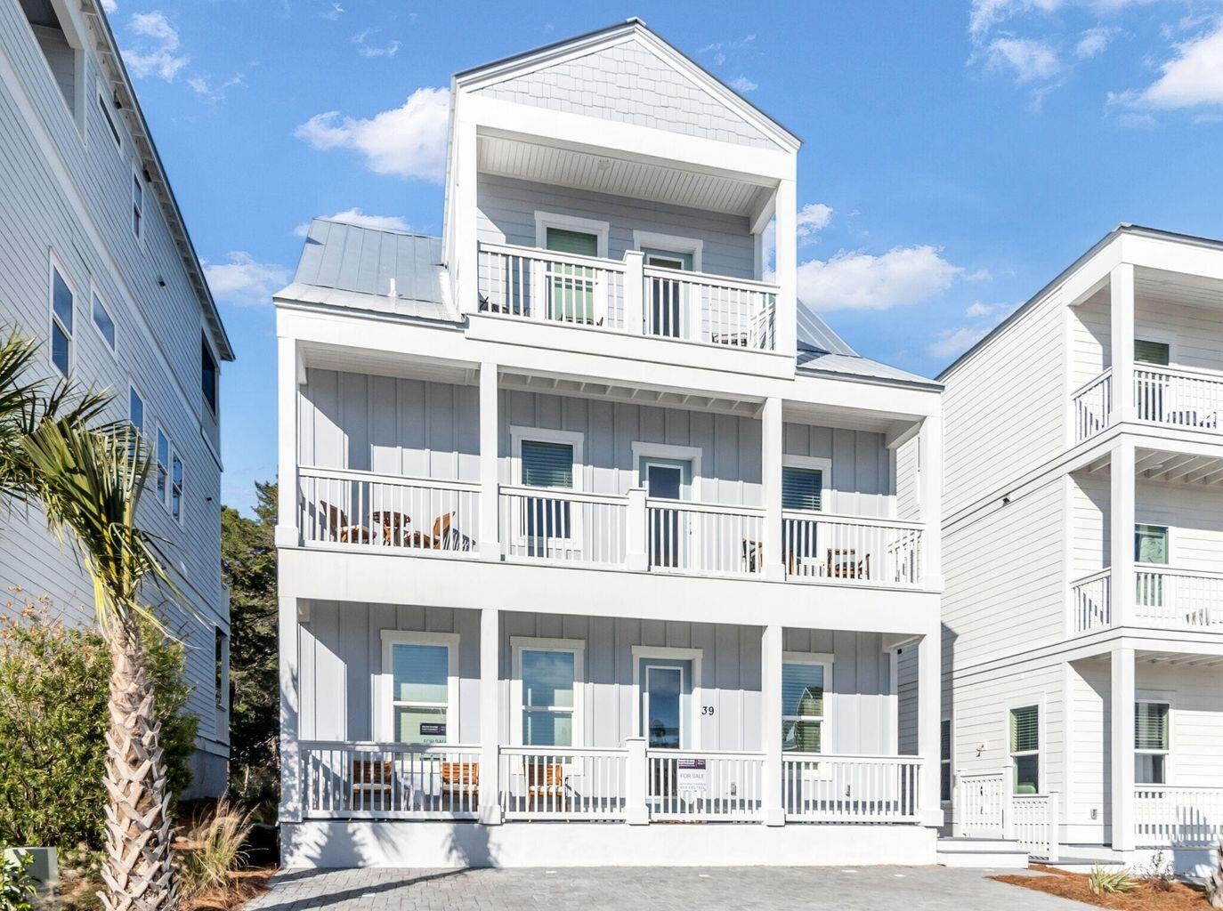 Discover this beautiful 3-story beach home perfectly positioned in Serenity at Dune Allen, a short distance from the sugar-white sands of the Emerald Coast. Backing up to a peaceful conservation area with no rear neighbors, this fully furnished and turnkey property is move-in and rental ready. High-quality furnishings, tasteful décor, large flat-screen TVs, small appliances, and complete kitchenware are all included.

The first-floor features soaring 10' ceilings, an open floor plan, a gourmet kitchen with quartz countertops, a spacious master suite, an additional half bath, and a large screened-in back porch. On the second floor, you'll find two bedrooms with king beds and