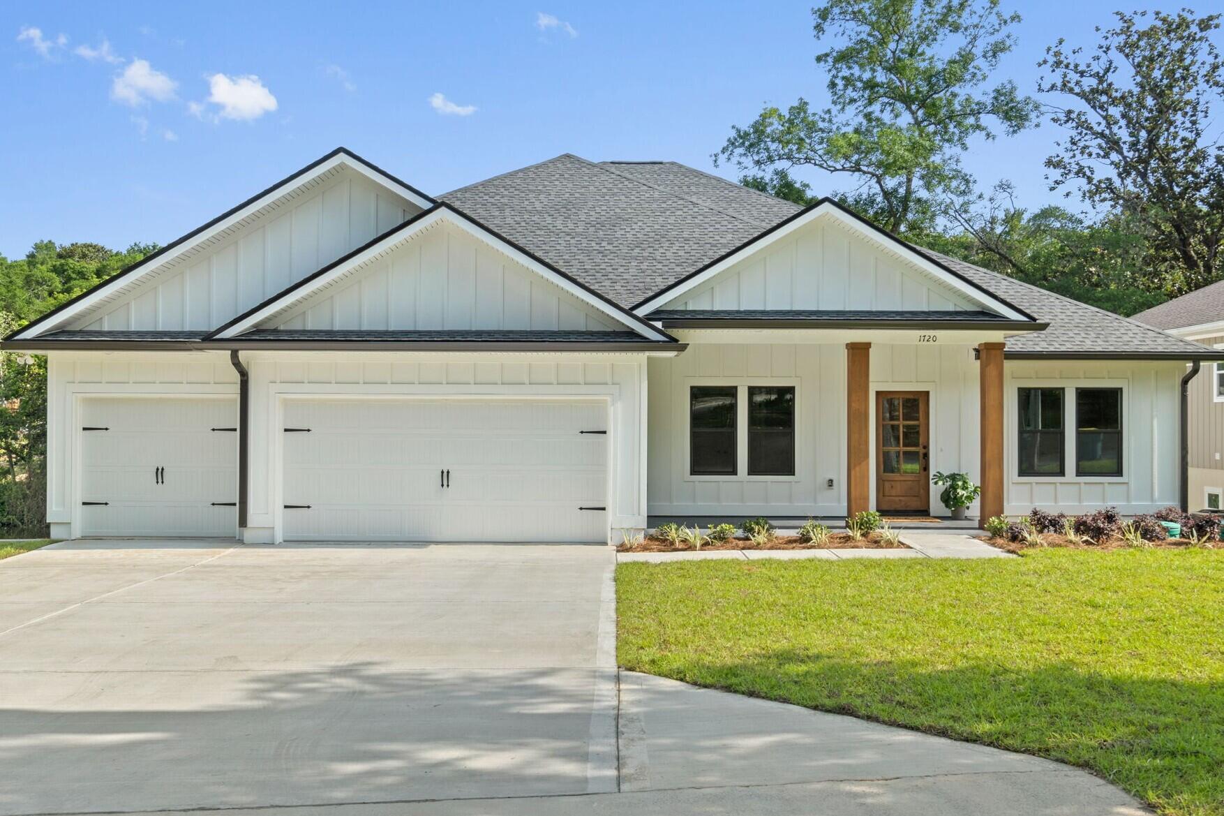 Back on Market -- buyers canceled due to personal matters. Inspection is complete and this brand new home is fully ready for new buyers.  Fast closing absolutely possible. The builder is offering exceptional incentives, including $14,400 toward buyer closing costs, payment of doc stamps, title, and the final survey, plus blinds and a refrigerator with an acceptable offer. An additional $1,200 in Any Bucks may be used toward a rate buy down, washer and dryer, or any lender allowable option. This home comes with a 1/10 builder warranty and an extra year of systems coverage for added peace of mind.  Discover a brand new 5 bedroom, 3 bath home where every detail was crafted for comfort, style, and effortless living. With 2,634 sqft of modern design, this home delivers a true lifestyle upgrade -- from quartz countertops and soft close cabinetry to LVP flooring throughout for durability and elegance.  The open, split floor plan creates a natural flow for gathering and relaxing, while the spa like primary bathroom offers a peaceful retreat at the end of the day. A versatile 5th bedroom doubles as a flex space, giving you room to grow, create, or work from home.  Step outside to a large screened in porch overlooking a serene pond, perfect for morning coffee or unwinding. A spacious 3 car garage provides storage for vehicles, gear, and hobbies, making everyday life easier.  With no HOA, you enjoy the freedom to live your way.  Enjoy the convenience of the Edrehi Swift Bayou Boat Ramp directly across the street making weekend adventures always within reach. Plus, the charm of living adjacent to a waterfront street with no cookie cutter homes. Centrally located approximately 16 miles to Destin, 15 miles to Eglin AFB, and 14 miles to Duke Field, with nearby A+ schools, shopping, dining, and everyday conveniences, this home delivers both lifestyle and location. This isn't just a move. It's a transformation toward life you've been envisioning.