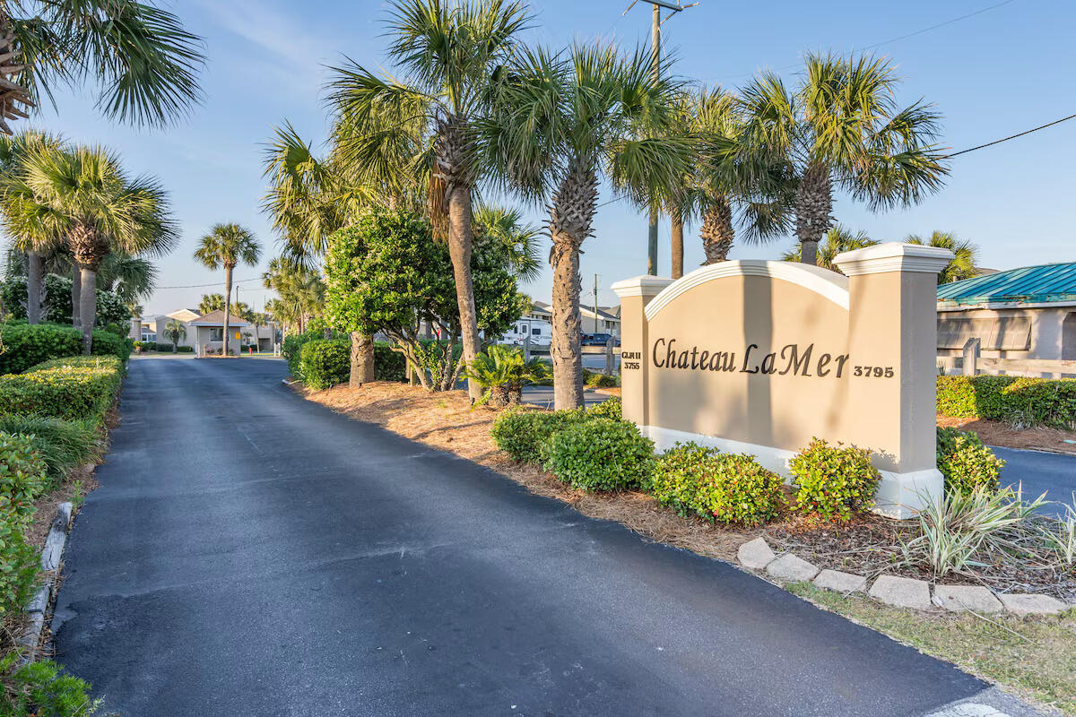 Rare opportunity to own a spacious 3-bedroom, 2-bath with two living rooms one which could be a bunk room or 4th bedroom.  Chateau La Mer, one of Destin's more desirable beachside communities. Located on Scenic Highway 98, Unit 10E offers approximately 1,557 square feet of beautifully living space with vaulted ceilings, tile flooring throughout, and a bright open floor plan. Just steps from the sugar-white sands and emerald waters of the Gulf.  Owners enjoy deeded beach access with over 215 feet of private shoreline, along with resort-style amenities including a heated pool, tennis and pickleball courts, clubhouse. Short-term rentals are allowed, making this an excellent investment.  Rental income gross approximately $50K annually opportunity, second home, or full-time residence. Conveniently located near popular restaurants including Captain Dave's On the Gulf and Pompano Joe's Seafood House, as well as shopping, golf, and all the attractions of the Emerald Coast. Experience the ultimate beach lifestyle in this turnkey condo with strong rental potential and exceptional amenities.  Private beach with 215' of shoreline which as a Chateau La Mer Phase l owner you will have ownership in the beautiful beach if ever sold.