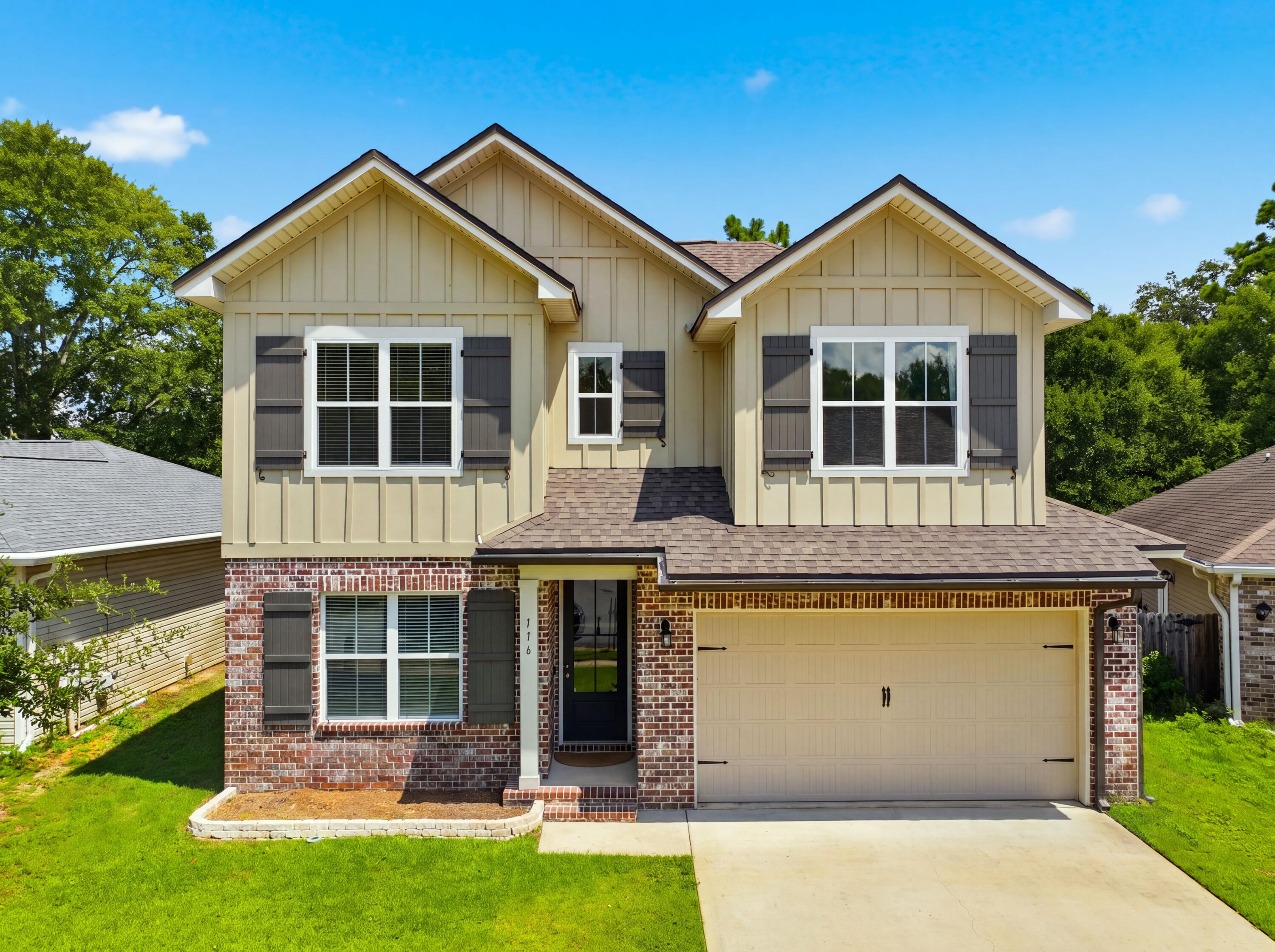Welcome to this beautifully crafted Randy Wise home in one of the area's most sought-after neighborhoods. Offering 4 bedrooms, flexible living spaces, and thoughtfully designed finishes throughout, this home blends style, comfort, and functionality.

The open-concept main living area is perfect for entertaining, while the versatile flex room on the first floor can easily serve as a home office, guest bedroom, playroom, or additional living space. The spacious primary suite provides a relaxing retreat with a spa-inspired bath featuring a large tiled walk-in shower, double vanity, and generous closet space.

Upstairs, you'll find three additional bedrooms, a full bath, and a spacious loft that's ideal for a media room, game room, or homework area.

The well-appointed kitchen showcases granite countertops, a large center island, soft-close cabinetry, stainless steel appliances, and durable hardwood-look laminate flooring. Eight-foot interior doors add an elegant touch, while features like the indoor laundry room and stylish barn doors enhance both convenience and character.

Don't miss this opportunity to own a beautifully designed home with the rare advantage of a 2.25% VA assumable loan.