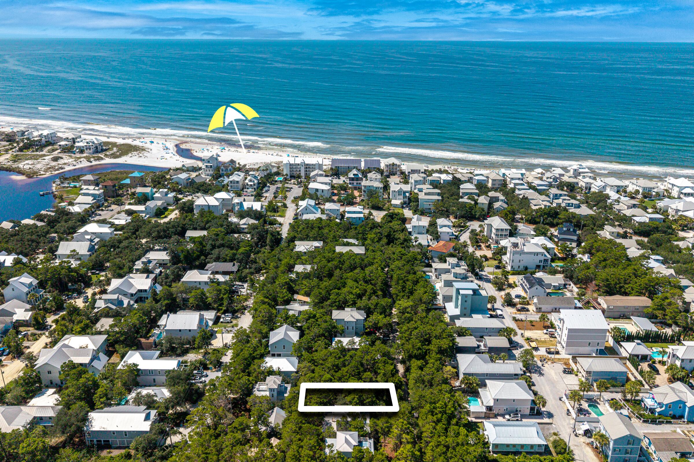 Tucked away south of 30A in the heart of Seagrove, this vacant lot offers a rare opportunity to build a custom retreat in one of the Gulf's most sought-after pockets. Whether you're envisioning a high-end rental investment, a year-round residence, or a private coastal getaway, this homesite provides the perfect canvas. It's situated in Dalton Place, a community with low $500 annual HOA dues and the flexible option to join the neighborhood pool located just at the end of May Drive.

The location is truly hard to beat. You're less than a half-mile from the Greenway Station, where you can spend afternoons browsing Free People and Coastal Hippie before grabbing a bite at Ghost Crab Pizza or a sweet treat at Pecan Jacks. When you want to explore further, the iconic energy of Seaside and Watercolor is only three miles west, while the stunning architecture of Alys and Rosemary Beach is just five miles to the east.

Life here is all about ease. Being south of 30A means your route to the sugar-white sands is straightforward and avoids the hassle of crossing busy main roads. Plus, the proximity to Eastern Lake offers a serene spot for morning paddleboarding or kayaking through the coastal dune lake. This is your chance to claim a piece of the 30A lifestyle and build exactly what you've been dreaming of.

This lot is located just south of 30A across from Canopy Road at Greenway Station. The road connects to Eastern Lake Dr for easy access as well to the beach. This road has a canopy of trees providing a shaded walk to the beach!