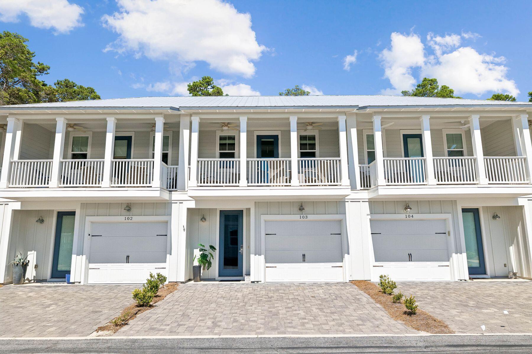 Enjoy an easy 30A lifestyle from this furnished townhome in Seagrove Beach, where the beach is a quick stroll away and coffee, dining, shopping, and outdoor recreation are all within easy reach. Seaside is just a 15-minute bike ride away, while nearby trails lead into Point Washington State Forest. The community pool is steps from the unit, and the home is offered furnished and ready to enjoy. Private outdoor spaces, generous storage, and an oversized one-car garage make it well suited for full-time living or beach getaways, with rental potential that allows owners to enjoy the property personally while generating income throughout the year.

The first floor features two guest bedrooms, a full bathroom, built-in hallway bunks, and direct access to a private walk-out patio. The oversized one-car garage provides ample space for bikes, paddleboards, beach gear, and owner storage, with two additional parking spaces in the driveway.

Upstairs, the living area opens to a spacious private balcony with room for outdoor dining, morning coffee, or relaxing after a day at the beach. The primary suite is also located on this level, along with a convenient half bath.

Greenway Station is just a five-minute walk away, with nearby favorites including Turbo Coffee, Canopy Road Café, Ghost Crab Pizza, Local Cantina, Pecan Jack's, and Free People. Just beyond Greenway Station, trail access leads into Point Washington State Forest, with miles of trails for hiking and biking. Eastern Lake Beach Access and Deer Lake State Park are also nearby, with Seaside and the rest of 30A easily accessible by bike.