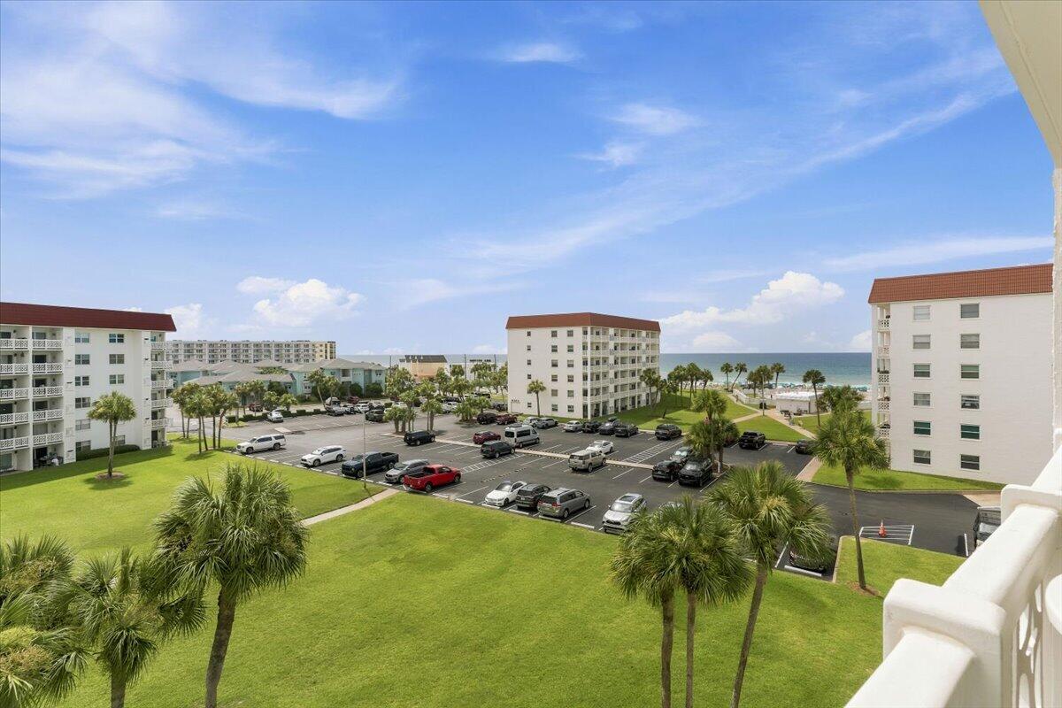This property is just what you have been looking for if OWNING YOUR OWN Dream Vacation Condo is what you have been looking for. You have found the perfect location to live the beach lifestyle. With the opportunity to live the beach life anytime you wish and even use it as a investment opportunity if you are so inclined. 
This fifth floor unit is perfect for whatever you choose to use it for. You will enjoy the views of both the Gulf and the sound from this unit. The kitchen gives plenty of counter space for dinner prep and serving. Large pantry for storage. From the spacious living room you will find amazing Gulf views where you can walk out on to the patio and enjoy the sites of the Gulf and it's amazing sunsets. The bathroom has been updated with a walk-in shower and Glass doors which makes it feel even more spacious.
The El Matador offers Expansive grounds giving you lots of green space that is hard to find at the beach. Not to mention the two pools, Tennis/Pickleball courts, fitness center and 24/7 Security at the front Gate. All of this just steps from the Gulf of Mexico could be yours CALL TODAY THIS IS A MUST SEE!!!!!!