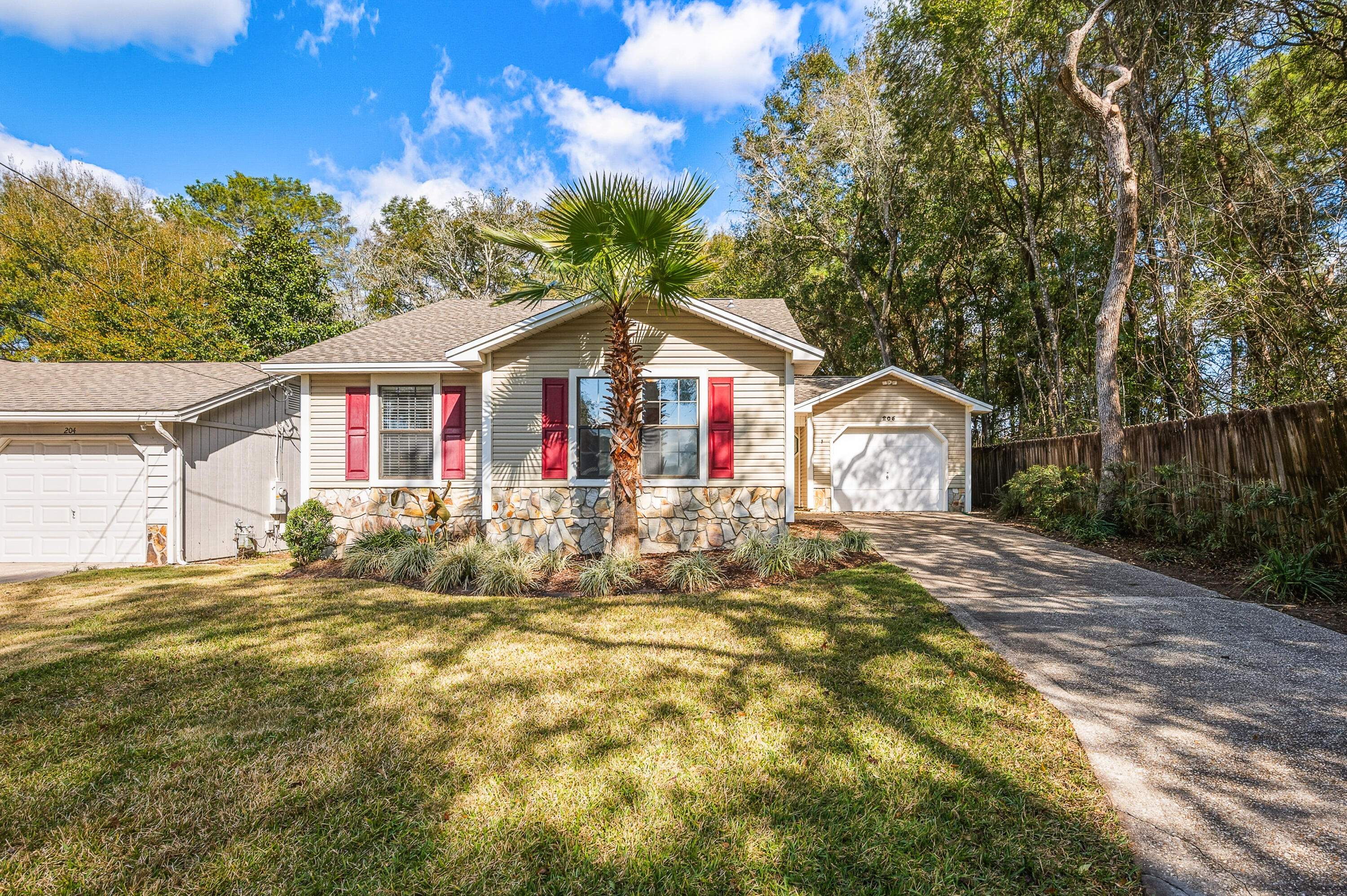 Welcome home to this beautifully renovated 3-bedroom, 2-bath Florida cottage, perfectly situated at the end of a quiet cul-de-sac for added privacy and minimal traffic. This charming home blends classic character with modern updates and an unbeatable location--within a mile of schools, the Niceville Sports Complex, the Children's Park, and conveniently close to the police and fire departments.

Step inside to a light-filled living room featuring a vaulted ceiling and striking stone fireplace, creating a warm and inviting focal point. The home boasts new luxury vinyl plank flooring in all bedrooms, offering both style and durability throughout.

The updated kitchen shines with brand-new cabinets and countertops, highlighted by a gorgeous bay window that floods the space with natural light perfect for casual dining or morning coffee. Both bathrooms have been tastefully renovated with new cabinetry and countertops, while the primary suite impresses with a vaulted ceiling, walk-in closet, and a beautifully tiled walk-in shower.

Major upgrades include a new roof installed in 2023 and a modern PEX plumbing system, offering improved water pressure, durability, and long-term reliability for peace of mind.

Outdoor living is a dream with a large screened-in porch that opens to a huge back patio, creating the perfect setup for entertaining or relaxing year-round. The fully fenced backyard provides plenty of space to play or garden and includes a storage shed for outdoor equipment or extra storage.

Move-in ready, thoughtfully updated, and located close to everything Niceville has to offer. This home is a must-see!

Please send rental inquiries to joy_and_family@yahoo.com