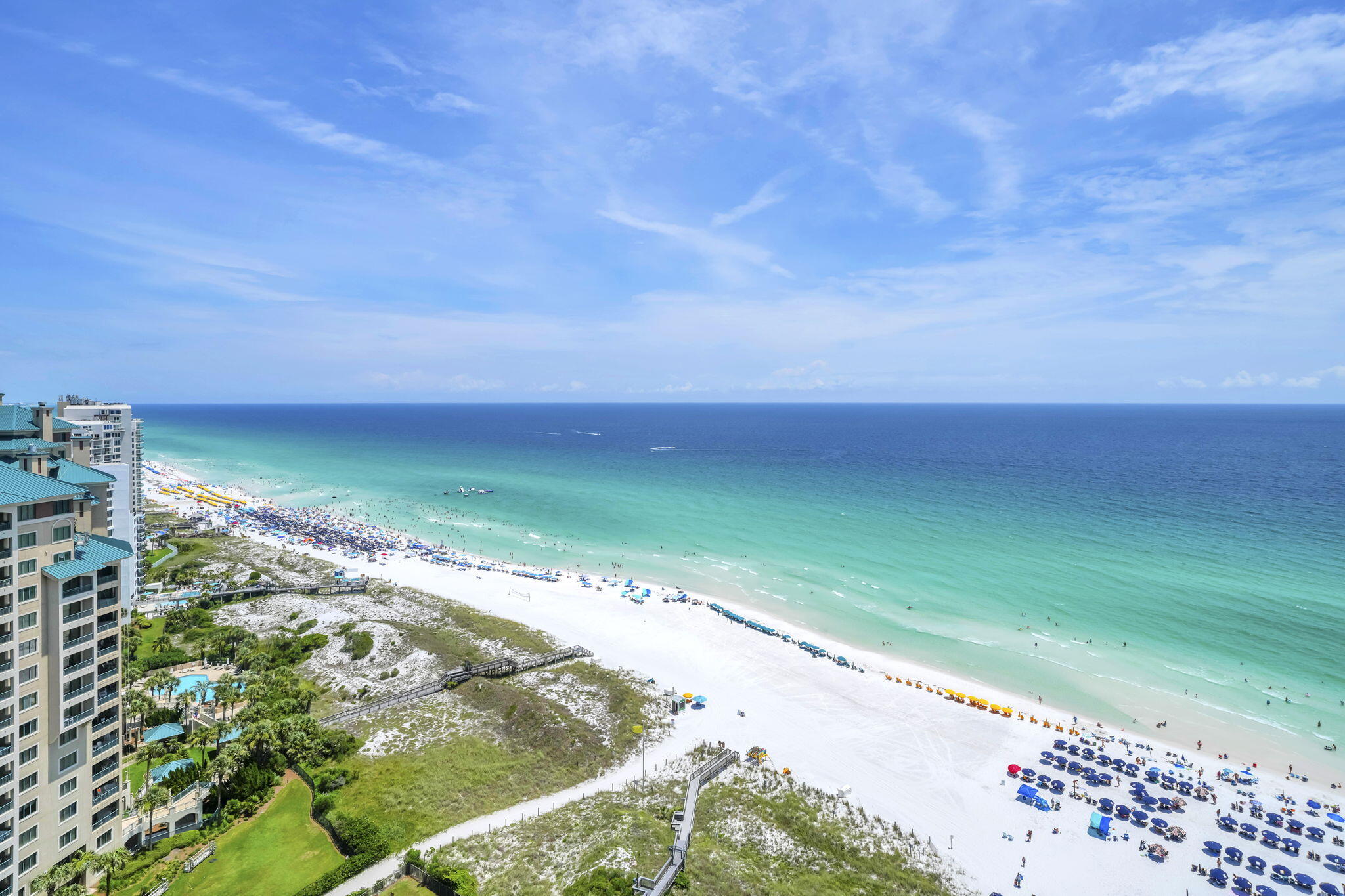 Welcome to your front-row seat to the Emerald Coast. Perched on the 20th floor, this beautifully renovated three-bedroom, three-bath Gulf-front home showcases sweeping, unobstructed views of the Gulf of America from every room. Positioned just one level below the penthouse, it offers a remarkable vantage point to experience the coastline's ever-changing beauty from sunrise to sunset.

Step onto the expansive wraparound covered balcony, thoughtfully designed for effortless indoor-outdoor living with an outdoor dining area, cozy loveseat, and two chaise loungers--the perfect setting to enjoy morning coffee, sunset cocktails, or simply unwind to the soothing sound of the waves.

One of the home's most captivating architectural features is its dramatic floor-to-ceiling windows, framing the Gulf like a living work of art. Flooded with natural light, the open interiors feel bright and seamlessly connected to the shoreline, allowing the breathtaking scenery to remain the focal point throughout.

The thoughtfully designed open-concept floor plan allows the renovated kitchen to overlook the living and dining areas, creating an inviting space for entertaining without ever losing sight of the water. Quartz countertops, stainless steel appliances, custom finishes, and a timeless coastal aesthetic blend refined elegance with everyday comfort. Beautifully updated and truly move-in ready, this is one of the few renovated homes currently available in Westwinds, offering buyers the opportunity to enjoy modern beachfront living without the time or expense of a renovation. Adding to its appeal, the unit includes a private owner's storage cage--a valuable and rarely available feature that provides convenient space for beach gear, owner's belongings, and seasonal items.

Each of the three spacious bedrooms captures stunning Gulf views, allowing family and guests to wake each morning to the beauty of the beach. Three full bathrooms and generous living spaces provide exceptional comfort, whether serving as a full-time residence, second home, or income-producing vacation rental.

Based on the performance of comparable Westwinds residences, professional rental projections indicate this unit has the potential to generate more than $145,000 in annual rental income when professionally managed and owner usage is minimized. Rental projections are available upon request.

Located within the exclusive Westwinds at Sandestin Golf and Beach Resort, one of the few Gulf-front condominium communities that permits short-term rentals, this property offers an exceptional balance of coastal living and investment potential. Residents enjoy a resort-style beachfront pool with cascading waterfalls and relaxing spas, direct beach access, a spacious fitness center, and beautifully landscaped tropical grounds.

Whether you're searching for a private beachfront retreat, an exceptional second home, or an income-producing vacation rental, this extraordinary property delivers an unmatched coastal lifestyle in one of Sandestin Golf and Beach Resort's most sought-after Gulf-front communities.