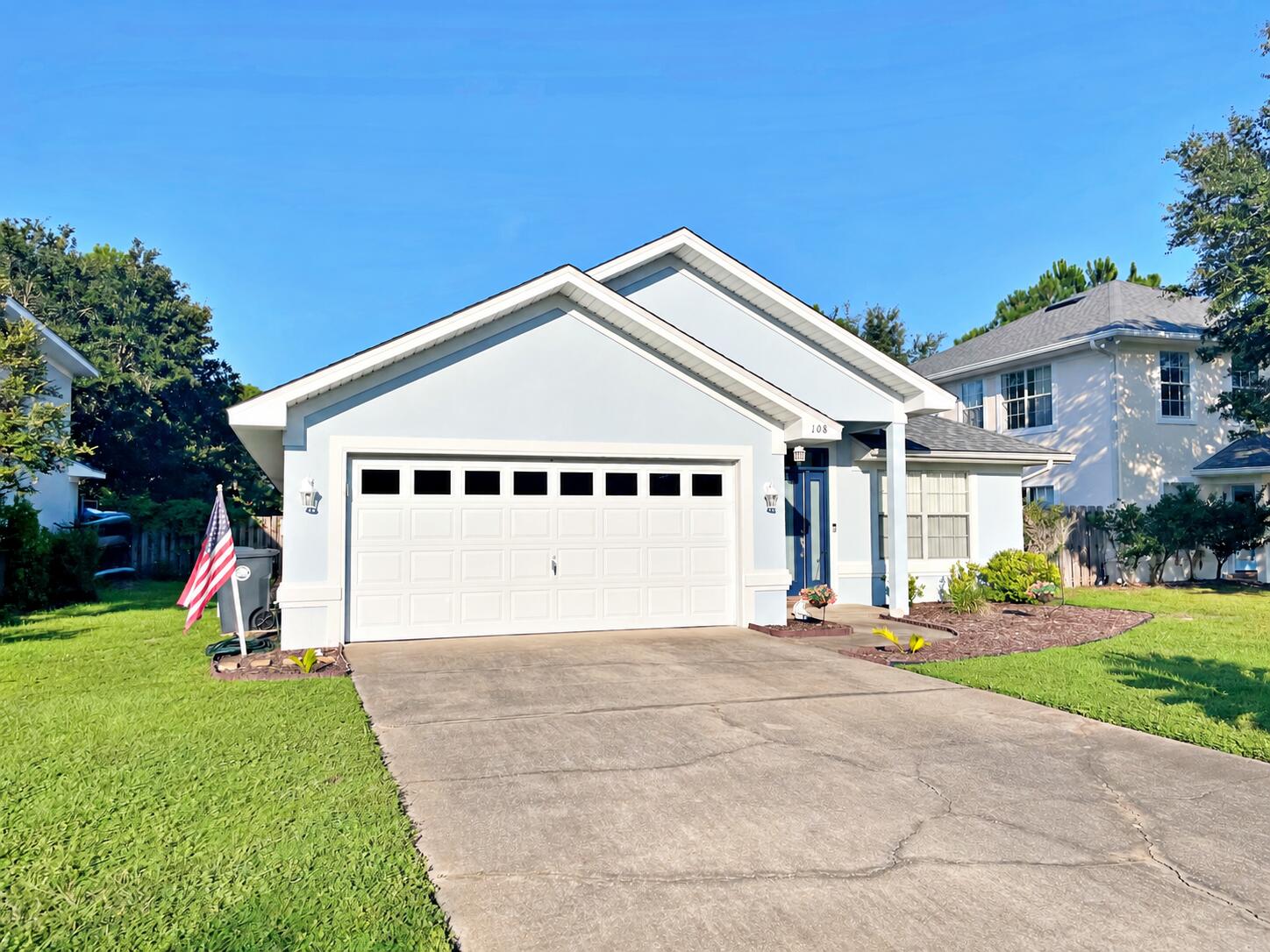 Freshly repositioned at $450,000 -- a standout opportunity in Driftwood Estates. This spacious single-story 3-bedroom, 2-bath home offers 2,112 square feet, two generous living areas, vaulted ceilings, an open-concept layout, and a 2-car garage.

Major updates provide added peace of mind, including a complete roof and stucco replacement in 2024, interior and exterior paint in 2024, full HVAC system replacement in 2022, and a brand-new water heater.

The open kitchen connects naturally to the main living spaces and is designed for everyday living and entertaining. The split-bedroom layout provides privacy, while the primary suite features dual vanities, a jetted soaking tub, separate shower, walk-in closet, and private access to the covered porch. Two additional bedrooms offer generous closet space, and the rear guest bedroom also provides direct access to the covered patio.

Outside, enjoy a fenced backyard, covered outdoor living space, irrigation system, and convenient storage above the 2-car garage. Driftwood Estates offers an impressive amenity package with a community pool, pickleball and tennis courts, basketball, playground, picnic areas, grills, sports fields, community events, and neighborhood recreation areas. The home is located approximately one block from Choctawhatchee Bay and just a short drive from the beaches, Grand Boulevard, Sacred Heart Hospital, Baytowne Wharf, shopping, dining, golf, and entertainment.

With major systems already updated and a new list price of $450,000, this property offers exceptional value for buyers seeking space, location, and community amenities in Santa Rosa Beach.

Buyer to verify all measurements, rental eligibility, system information, and any details deemed important.