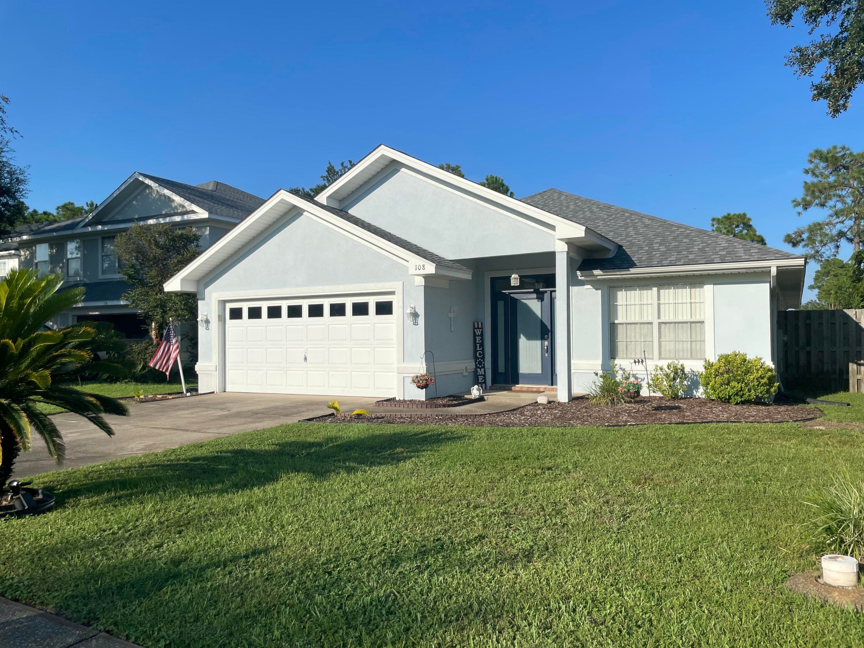 Freshly repositioned at $450,000 -- a standout opportunity in Driftwood Estates. This spacious single-story 3-bedroom, 2-bath home offers 2,112 square feet, two generous living areas, vaulted ceilings, an open-concept layout, and a 2-car garage.

Major updates provide added peace of mind, including a complete roof and stucco replacement in 2024, interior and exterior paint in 2024, full HVAC system replacement in 2022, and a brand-new water heater.

The open kitchen connects naturally to the main living spaces and is designed for everyday living and entertaining. The split-bedroom layout provides privacy, while the primary suite features dual vanities, a jetted soaking tub, separate shower, walk-in closet, and private access to the covered porch. Two additional bedrooms offer generous closet space, and the rear guest bedroom also provides direct access to the covered patio.

Outside, enjoy a fenced backyard, covered outdoor living space, irrigation system, and convenient storage above the 2-car garage. Driftwood Estates offers an impressive amenity package with a community pool, pickleball and tennis courts, basketball, playground, picnic areas, grills, sports fields, community events, and neighborhood recreation areas. The home is located approximately one block from Choctawhatchee Bay and just a short drive from the beaches, Grand Boulevard, Sacred Heart Hospital, Baytowne Wharf, shopping, dining, golf, and entertainment.

With major systems already updated and a new list price of $450,000, this property offers exceptional value for buyers seeking space, location, and community amenities in Santa Rosa Beach.

Buyer to verify all measurements, rental eligibility, system information, and any details deemed important.