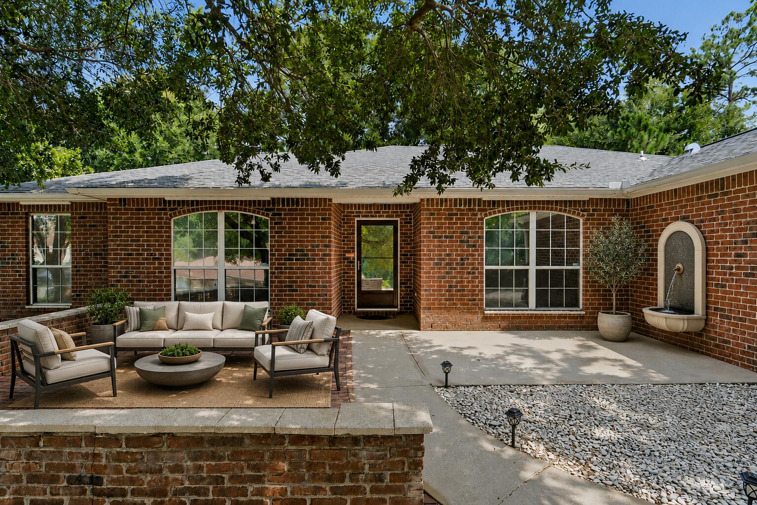 This lovely all brick home is truly move in ready and waiting for its new owner! Step into a welcoming foyer that opens to a semi open split floor plan, offering comfort, flexibility, and great flow. The dedicated dining room can easily transform into a flex space, home office, or cozy sitting area, whatever fits your lifestyle best! The spacious kitchen features abundant cabinetry, a generous island, and an adorable breakfast nook perfect for morning coffee. A private laundry room offers enough space to double as a small mudroom. All bedrooms are impressively sized with large closets, and the primary suite includes a beautifully updated ensuite tiled shower(2019) and a huge closet. The fenced backyard is full of potential--imagine a walk up deck, play area, or space for pets and gatherings. With double gates, a driveway extension, and an in ground sprinkler system (front & back), the exterior is just as functional as it is inviting. Major updates include AC (2024) LVP flooring in main living areas (2024) new roof (Oct 2020) new carpet in bedrooms(2019)Additional attic insulation (2017) and new gate & partial fence. Located in a prime Southwest Crestview location, you're approx. 8.3 miles to Duke Field and 19.2 miles to Eglin AFB, with quick access to shopping, dining, and everyday conveniences. This home checks all the boxes--space, updates, location, and endless potential!