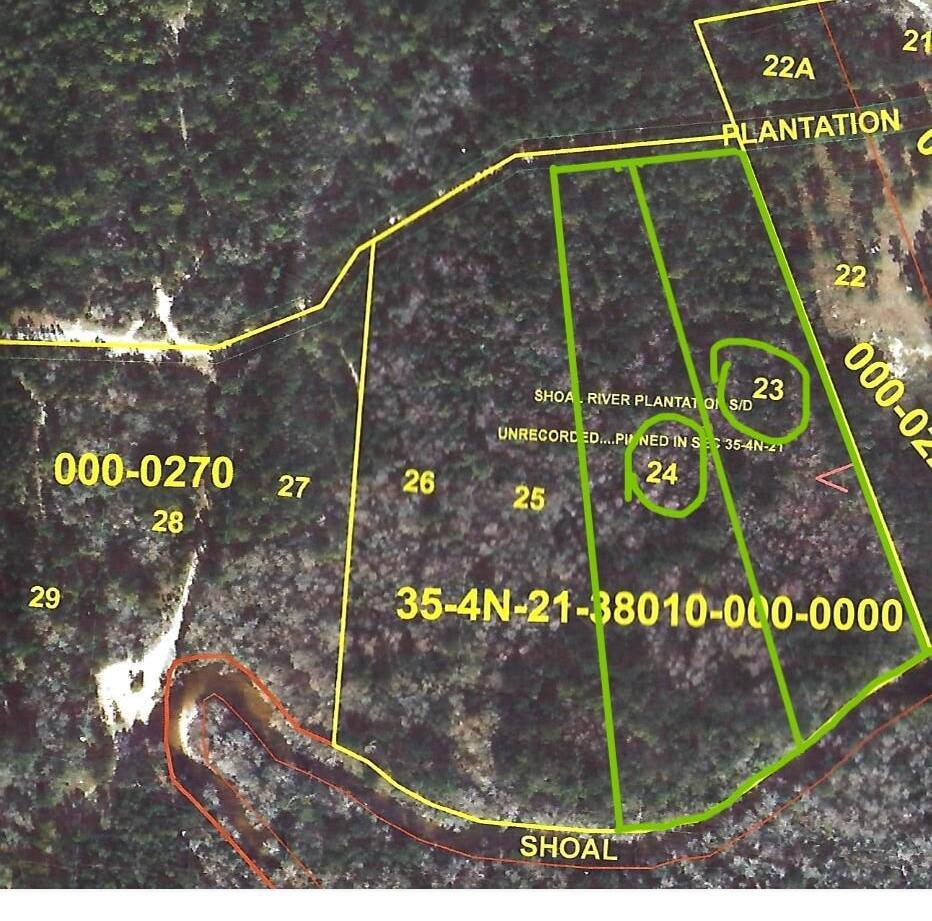 SHOAL RIVER PLANTATION UNREC S/D - Land