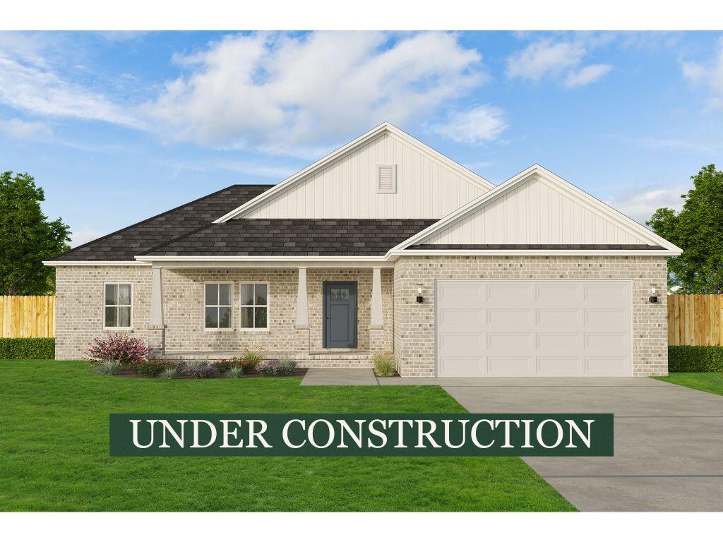 Welcome to the Sierra by CJL Homes, a thoughtfully designed 4-bedroom, 2-bath new construction home offering 1,823 sq. ft. of comfortable, functional living space. Now under construction in Milton and projected for completion by the end of September, this home features an open-concept living, dining, and kitchen area ideal for everyday living and entertaining. The kitchen is centered around a spacious island and includes a pantry and stainless appliances. A desirable split-bedroom design provides added privacy, with the Owner's Suite featuring a large walk-in closet, dual vanity, and walk-in shower, while three additional bedrooms and a full bath are located on the opposite side of the home. Additional highlights include a two-car garage, mudroom and laundry area, welcoming front porch, and covered rear porch for enjoying the Florida outdoors. 

***ALL PHOTOS depict a similar completed home; colors, finishes, and selections may vary.***