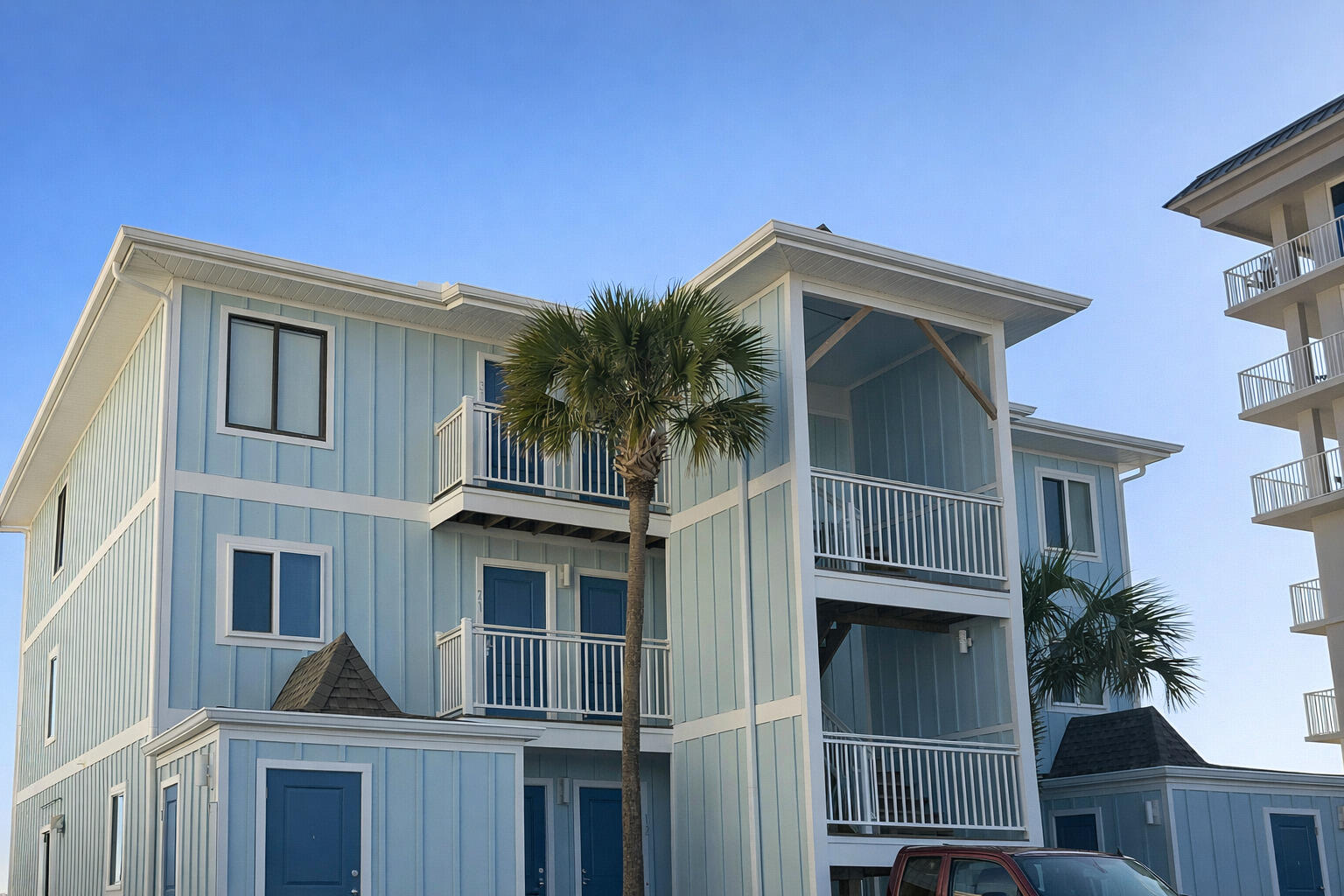This Gulf front, fully furnished, rental ready 1-bedroom, 1-bath condo is located on the top floor of the desirable Tiki Beach complex on Okaloosa Island. Unit #31 offers direct Gulf views, an open floor plan, and beach access -an excellent opportunity as a full-time residence, vacation home, or investment property.

This bright and welcoming unit is filled with natural light and features an open-concept living and dining area that flows seamlessly into a well-equipped kitchen. The spacious bedroom offers generous storage and comfortable furnishings, while the living area includes a pull-out sofa for additional guests. A stackable washer and dryer are included for added convenience.

Recent renovations include: Roof replacement
Remove stucco siding, replaced with Hardie plank siding
New paint on trim
New soffit
New gutters 
New exterior light fixtures on entire building with new photocell
New front doors on all units and storage units
New numbers for all units

Live the Beach Life! See it today!