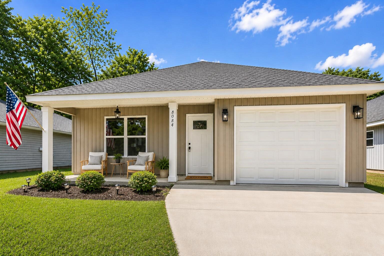 When the world feels chaotic, it's time to MOVE TO THE COUNTRY and live the good life... STEPS AWAY FROM THE LAUREL HILL SCHOOL! 

Did I mention this opportunity is NEW CONSTRUCTION WITH UPGRADES and BUYER INCENTIVES? #KeepReading 

TOP-RATED *VA-APPROVED* LOCAL BUILDER.. with a legacy in local construction spanning generations... proudly reveals the 'Freedom Plan'. 

This UPGRADED HOME comes with premium features rarely seen in this price point, and offers locally-sourced materials! #SupportLocal

The front door is the first premium feature I'll highlight, with artistic 'rain glass' inlay... giving the owner privacy while allowing light to flood the space. 

Step inside to upgraded WEATHERED DRIFTWOOD LUXURY FLOORING with vaulted ceiling, recessed lighting and neutral paint.

(Contined) The "Freedom Plan" allows the buyer freedom of choice... and will accommodate multiple layouts including kitchen expansion.

The kitchen offers abundant cabinetry, with deep storage drawers for pots and pans, complete GE stainless steel appliance suite (including refrigerator), pantry... and high-end quartz counters. 

This quartz is not your typical builder's grade offering. The builder chose a pattern with flecks of gold veining; adding sophistication and elegance!

The master suite is tucked away with views of the privacy-fenced backyard and offers another BIG BUILDER BONUS-- a master bath with luxury touches.

There is a vanity for him and a vanity for her; separated by CUSTOM LINEN TOWER and more high-end quartz with veining. The master closet is spacious with ventilated shelving.

The entire home offers lthe "weathered driftwood" luxury plank flooring including bedrooms 2 and 3. Both guest bedrooms are large and offer spacious closets. The guest bath features tub/shower combination and more premium quartz.

Now let's explore the outside.

This home proudly offers the quintessential southern-style back porch and another feature buyers will love-- 6 FOOT PRIVACY FENCING (another builder bonus rare for the price point). The yard is flat, fully-sodded and ready for your gardening vision.

As previously mentioned, this backyard faces the Laurel Hill school for added convenience and peace of mind!

Other notable mentions: LOW TAXES AND INSURANCE, FREE BUILDER WARRANTY, FREE SURVEY, FREE TERMITE BOND and OTHER BUYER INCENTIVES (See agent notes).

There are only 2 homes left in this development! Opportunity knocks!