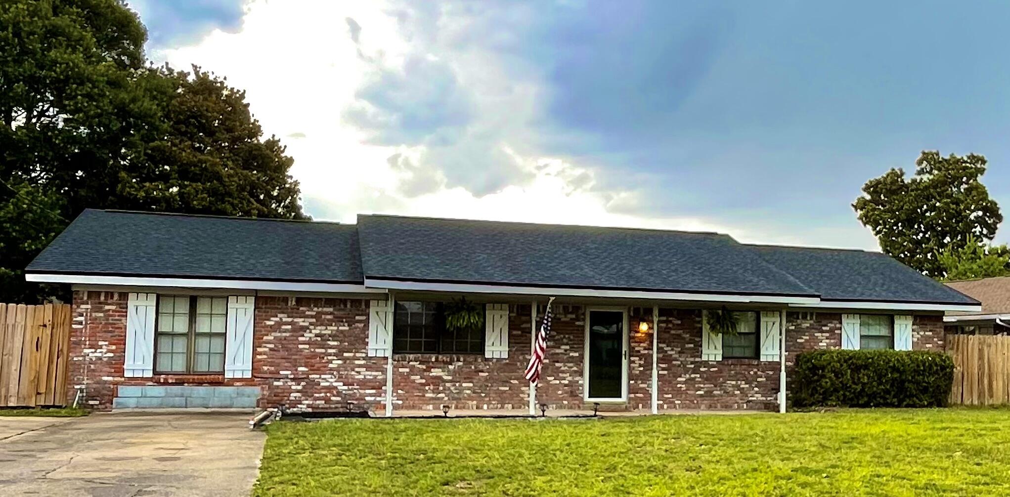 New Price!! Charming all-brick 4 bedroom, 2 bath is conveniently located 3 miles from Hurlburt Field. This well-maintained home offers comfortable single-level living with a classic brick exterior and an inviting layout. Large 27' front porch. A new roof provides peace of mind, and the location is ideal -- close to shopping, dining, and everyday conveniences. The fenced backyard adds privacy and space for pets, play, or outdoor gatherings. Lakeview has easy access to Hwy 98, this solid brick ranch is ready for it's next chapter. Come see it today!
