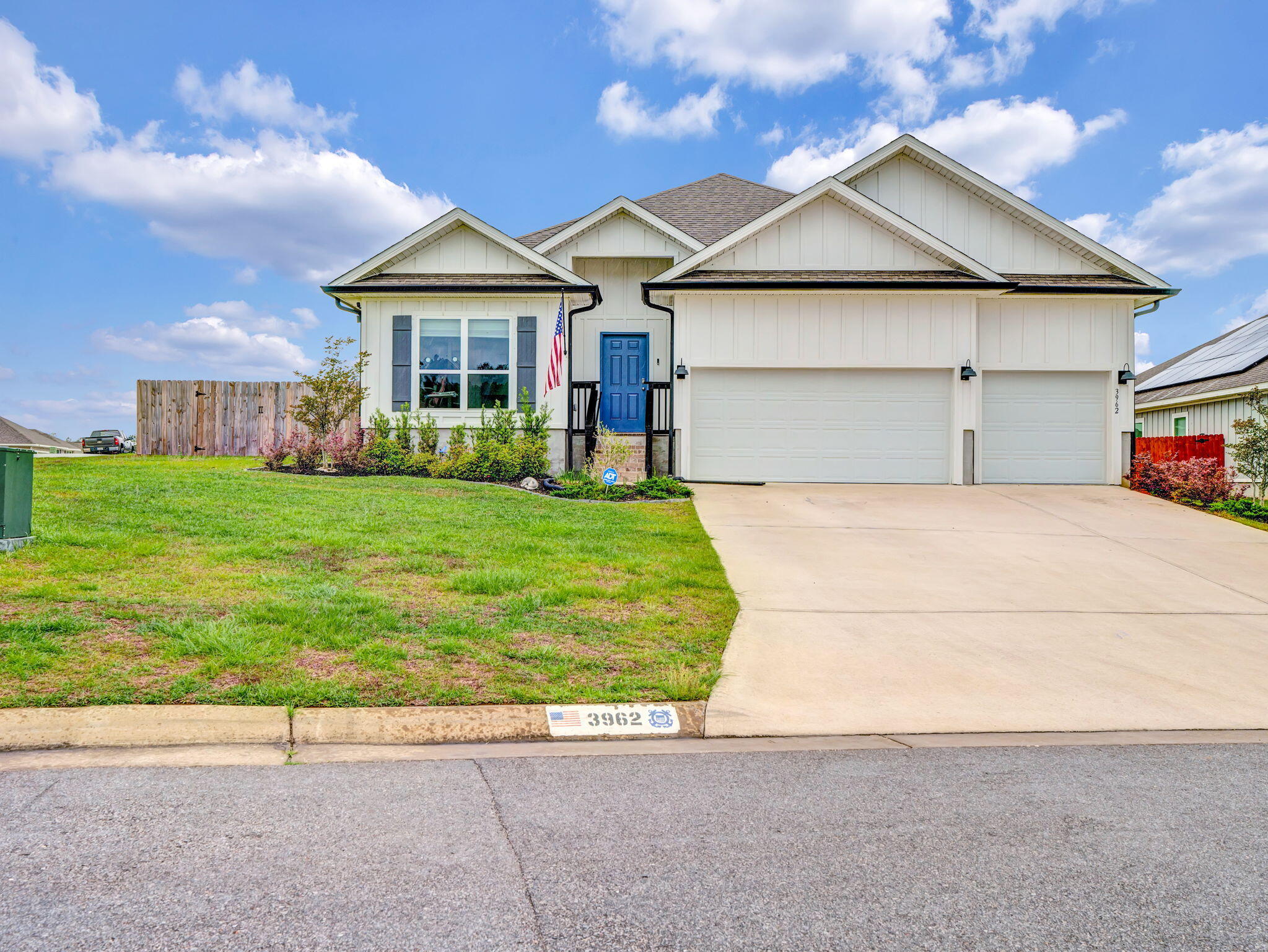 NEW PRICE! Exceptional Value in the Preserve at Deer Run! Located on a large corner lot this stunning 4-bedroom, 3-bath home offers over 2,300 square feet of thoughtfully designed living space and a spacious 3-car garage. Built on the popular Destin floor plan, this home features a bright open-concept layout with seamless flow between the kitchen and living areas--perfect for everyday living and entertaining. With both formal and casual dining spaces, there is plenty of flexibility for everything from quiet dinners to large gatherings. The oversized corner lot offers exceptional possibilities with room for a pool, RV or boat parking, gardening, and more. At only three years old, this home provides peace of mind with approximately seven years remaining on the builder's warranty, along with lower insurance costs and no concerns about aging major systems like the roof, HVAC, or water heater. Kitchen Features Include: • Granite countertops • Stainless steel appliances • Large pantry • Expansive entertaining island • Breakfast nook and bar seating Community Amenities: • Neighborhood pool • Pavilion • Year-round social events Conveniently Located: • 9 minutes to Navy Federal Credit Union Campus • 26 minutes to Downtown Pensacola • 29 minutes to • 38 minutes to Pensacola Beach. Come see what the Preserve at Deer Run and this great home has to offer!