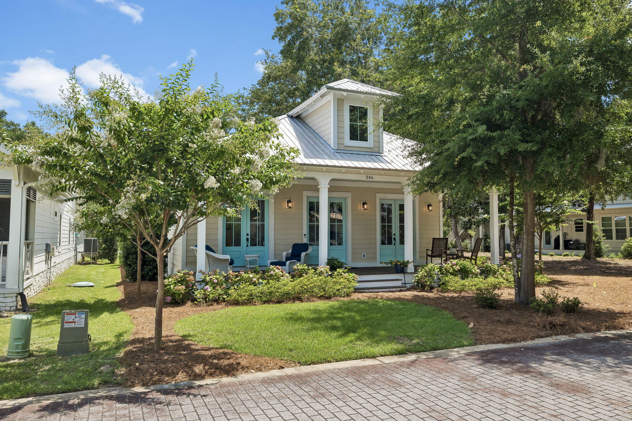 Tucked away in Point Washington, just steps from the Choctawhatchee Bay, this custom-built home offers a rare blend of coastal charm, thoughtful design, and timeless character. Nestled along a brick-paved cul-de-sac  road beneath majestic oak trees draped in Spanish moss, the setting feels distinctly Old Florida. Enjoy bay views from the spacious front porch, where dolphins, pelicans, and bald eagles are frequent visitors. Spend afternoons paddleboarding or kayaking from the bay access, then end the day with unforgettable sunsets from the neighborhood dock.

Inside, quality craftsmanship and thoughtful upgrades shine throughout, including 10-foot ceilings, 8-foot doors, upgraded GE Monogram appliances, natural gas cooking, and an undercounter kitchen ice maker for added convenience. Additional premium features include a whole-house natural gas generator, insulated interior bedroom walls for enhanced quiet, and TimberTech composite tongue-and-groove porch decking designed for lasting beauty and low maintenance. The primary bath offers a spa-like retreat with a large soaking tub, rain shower, and body jets.

From the screened back porch to the hydrangea-lined entry, every detail reflects comfort, quality, and effortless coastal living. Though it feels worlds away, this coastal retreat is less than 10 minutes from the sugar-white beaches of 30A and beloved destinations like Grayton Beach State Park, offering a rare balance of privacy and convenience.

If you've been searching for a place where life feels a little slower and sunsets hit a little harder, you may have found it. Come experience the feeling for yourself. 

An additional adjacent 0.15-acre lot is also available for purchase, offering the opportunity to expand to approximately 0.30 acres of private coastal living.

Contact us for a private tour.

All information is deemed reliable and provided for informational purposes; buyers are encouraged to independently verify all details.