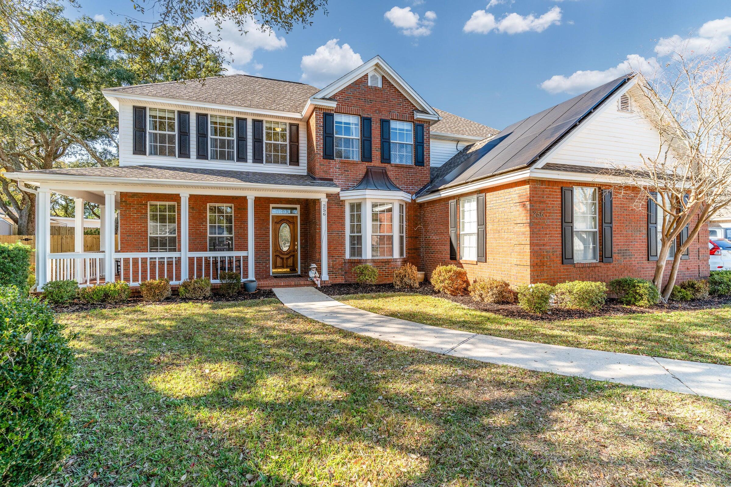Assumable VA loan at 4.5%.  Welcome to this stunning custom-built home in Cindo Ridge Est. Featuring soaring vaulted ceilings and elegant custom-built-ins, the spacious living room offers a cozy gas-log fireplace, creating a warm and inviting atmosphere. The main floor also has an office with French doors, a formal dining room, and a beautifully updated kitchen with a walk-in pantry. The luxurious master suite provides a peaceful retreat with a spacious en suite bath, including a jetted tub, separate shower, and a large walk-in closet. Upstairs, you'll find two large bedrooms with a Jack-n-Jill bath and walk-in closets. The fourth bedroom has an en suite bathroom. Live the tropical lifestyle with an enclosed gunite pool (17' x 34'). There is extra parking beside the house for a boat or RV.