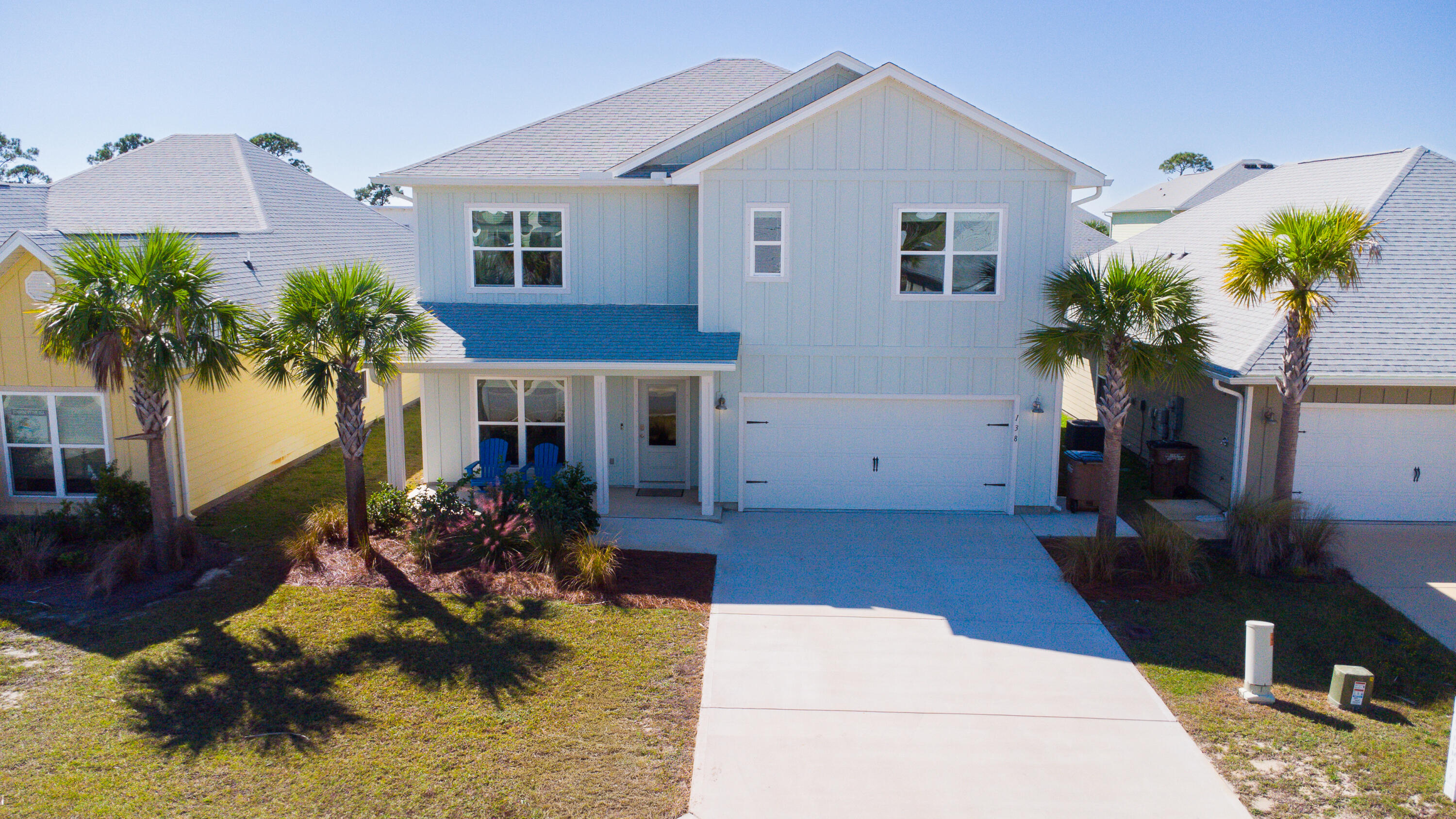 Available to show anytime, this one is not a short term  rental. Now is your opportunity to own a fully furnished, turnkey coastal retreat in the highly sought-after WindMark Beach community. Located on a quiet cul-de-sac, 138 Pond Cypress Cove offers the popular Carol floorplan with five bedrooms, three bathrooms, generous living spaces, and coastal elegance throughout.
Perfectly positioned between Mexico Beach and Port St. Joe, WindMark offers the convenience of enjoying the best of both coastal destinations. Mexico Beach is just minutes away and is known for its uncrowded sugar-white beaches, boating, fishing, and laid-back coastal charm. Historic Port St. Joe is also only a short drive away and offers local restaurants, boutique shopping, marinas, community events, and small-town coastal character.
What truly sets this home apart is the lifestyle. Step outside and enjoy direct access to the community boardwalk leading to the beach, while the resort-style community pool is just steps from your backyard. Upstairs, several bedrooms and the spacious flex area capture peaceful water views, creating the perfect setting to relax and unwind.
Designed to comfortably accommodate up to twelve guests, this home is ideal as a primary residence, second home, or income-producing short-term rental.
Inside, the open-concept design is filled with natural light and enhanced by 9-foot ceilings. The beautifully appointed kitchen features white cabinetry, quartz countertops, stainless steel appliances, and a large island designed for gathering and entertaining. A versatile first-floor flex room provides endless possibilities including a home office, media room, formal dining area, or additional living space. A guest bedroom and full bath complete the main level.
Upstairs, the spacious primary suite offers a private sitting area, spa-inspired bath, and oversized walk-in closet. Three additional bedrooms, a shared bath, and an expansive second-floor flex space provide room for everyone while maximizing the serene water views.
WindMark Beach residents enjoy golf cart-friendly living with resort-style pools, dining, shopping, a fitness center, scenic boardwalks and nature trails, community movie nights, live music, and easy access to everything that makes the Forgotten Coast so desirable.
Whether you are searching for a luxury coastal residence, vacation escape, or investment opportunity, this exceptional property delivers the coastal lifestyle buyers dream about.