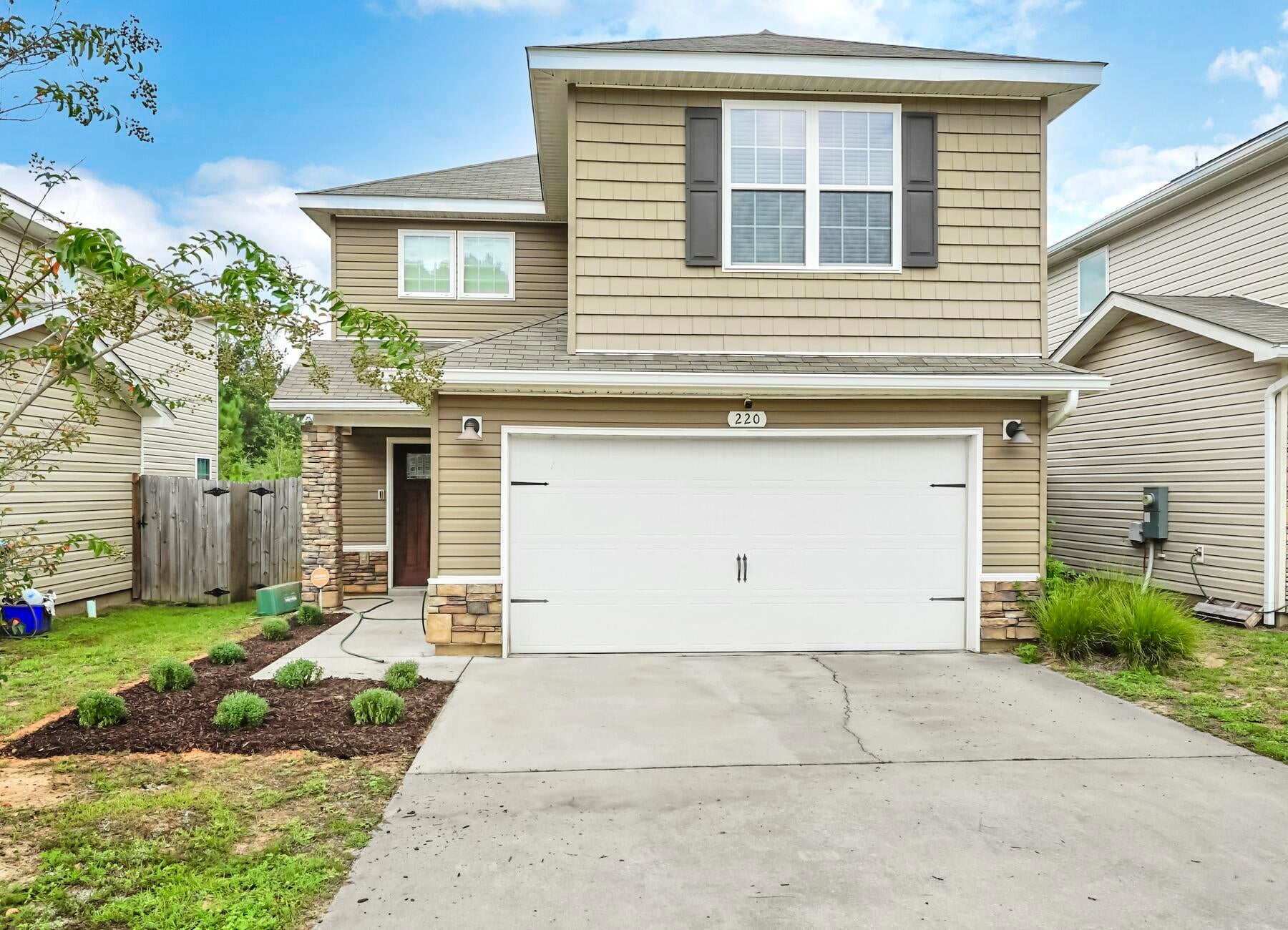 AVAILABLE NOW!! 3bd/2.5bth.
** Home has been newly repainted with white paint and does not come furnished**
Half off first month's rent!
Living Area opens to the Kitchen w/breakfast bar, pantry, built-in microwave, smooth top range, & dishwasher. Cream tile floors in the powder room, 2nd bathroom and primary bathroom. Wood flooring in the Foyer, Family Room, Dining room and the Kitchen. Carpeting in the remaining areas: bedrooms, stairs, upstairs hallway and closets. Upstairs: laundry room, additional bathroom, two additional bedrooms and the Primary Suite offers dual vanities, garden tub, separate shower, and walk-in closet.

NO smoking and NO cats. Dogs allowed upon approval with a non-refundable pet-fee. 600 minimum FICO credit score required in addition to meeting rental criteria. $40 a month per pet monthly fee. If two pets, $25 per pet monthly fee.

All applicants are required to complete an application on https://onefamilypropertyservices.petscreening.com/
regardless of if they own a pet or not.  Applicants with an ESA are also required to complete the application.
**Please note, only one pet profile per pet is required.

This property is a part of a Homeowners Association and tenants will be required to adhere to certain rules and restrictions.  If you have any questions, you may request to view the HOA Covenants prior to application. ** Fees Required once an application is approved include, but may not be limited to: Security Deposit, Non-Refundable Fees (cleaning and rekey), $20 Certified Mail Fee, and Pet Fees (when applicable).
