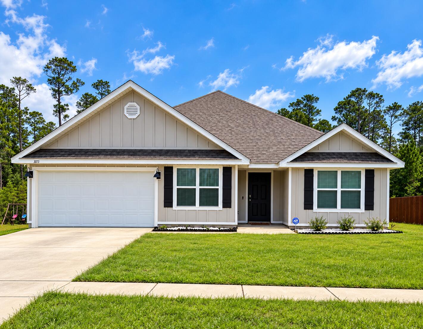 Experience modern living in this like-new 2023-built home located in the desirable Heritage Plantation Phase II community. Situated on a spacious homesite with a peaceful wooded backdrop, this beautiful 5-bedroom, 3-bathroom home offers over 2,400 square feet of thoughtfully designed living space.

The open-concept floor plan features luxury wood-look flooring throughout the main living areas and plush carpet in the bedrooms. The spacious kitchen is the heart of the home and includes a large center island with bar seating, stainless steel appliances, a smooth-top range, built-in microwave, generous pantry, and abundant cabinet and counter space. A breakfast nook and separate dining area provide plenty of room for everyday living and entertaining.

The private primary suite features a large walk-in closet and an en-suite bathroom with a double vanity. Four additional bedrooms offer flexibility for family, guests, or a home office.

Additional amenities include a covered back patio, two-car garage, irrigation system, energy-efficient gas tankless water heater, and Smart Home technology for added convenience. The durable Hardie® Board Craftsman exterior provides excellent curb appeal.

Enjoy the perfect combination of modern features and a quiet, natural setting while remaining in close proximity to shopping, dining, schools, military bases, and everyday conveniences.

Don't miss your opportunity to lease this beautiful, move-in-ready home..schedule your private showing today!