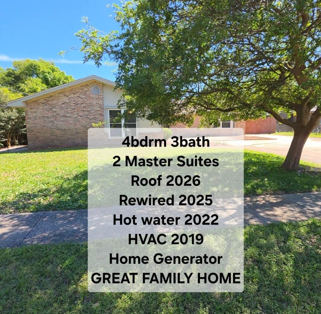 BRAND NEW ROOF!  Welcome to this beautifully maintained single-level home located in the highly desirable Sea Hills neighborhood in the heart of Destin. Just minutes from the Destin Harbor, waterfront dining, shopping, entertainment, and the white sand beaches of the Emerald Coast, this spacious residence offers comfort, functionality, and exceptional outdoor living. This thoughtfully designed split floor plan features 4 bedrooms and 3 baths, including two primary suites with private en-suite baths, making it ideal for multi-generational living, guests, or a second-home retreat. Inside, you'll find fresh interior paint, crown molding, new lighting fixtures, a built-in desk and cabinetry, and a cozy natural gas fireplace that anchors the main living area. The spacious Florida room adds approximately 450 square feet of additional living space and overlooks a backyard oasis. The kitchen is equipped with stainless steel appliances, granite counters, new kitchen sink. Home rewired 2025, roof 2026, refrigerator 2026, and a dishwasher 2025. The home also features two jetted tubs, a walk-in shower, an on-demand hot water heater installed in 2022, central heat and air with HVAC replaced in 2019, and a whole-house Generac generator for added peace of mind. Hurricane shutters and a fully irrigated lawn further enhance the property's convenience and durability. Outdoor living shines with approximately 520 square feet of decking, outer deck lighting, and mature shrubbery providing privacy and a fully fenced backyard with room for a future POOL addition. A gated boat pad offers secure storage for your boat or recreational vehicles. Perfect for enjoying the Destin lifestyle with easy access to the harbor and Gulf waters. With no HOA, abundant outdoor space, and a prime central Destin location, this move-in-ready property offers an outstanding opportunity as a primary residence, vacation home, or investment property. Only long-term rentals allowed--buyer to verify all information. Call listing agent Robin Payne to schedule a showing.