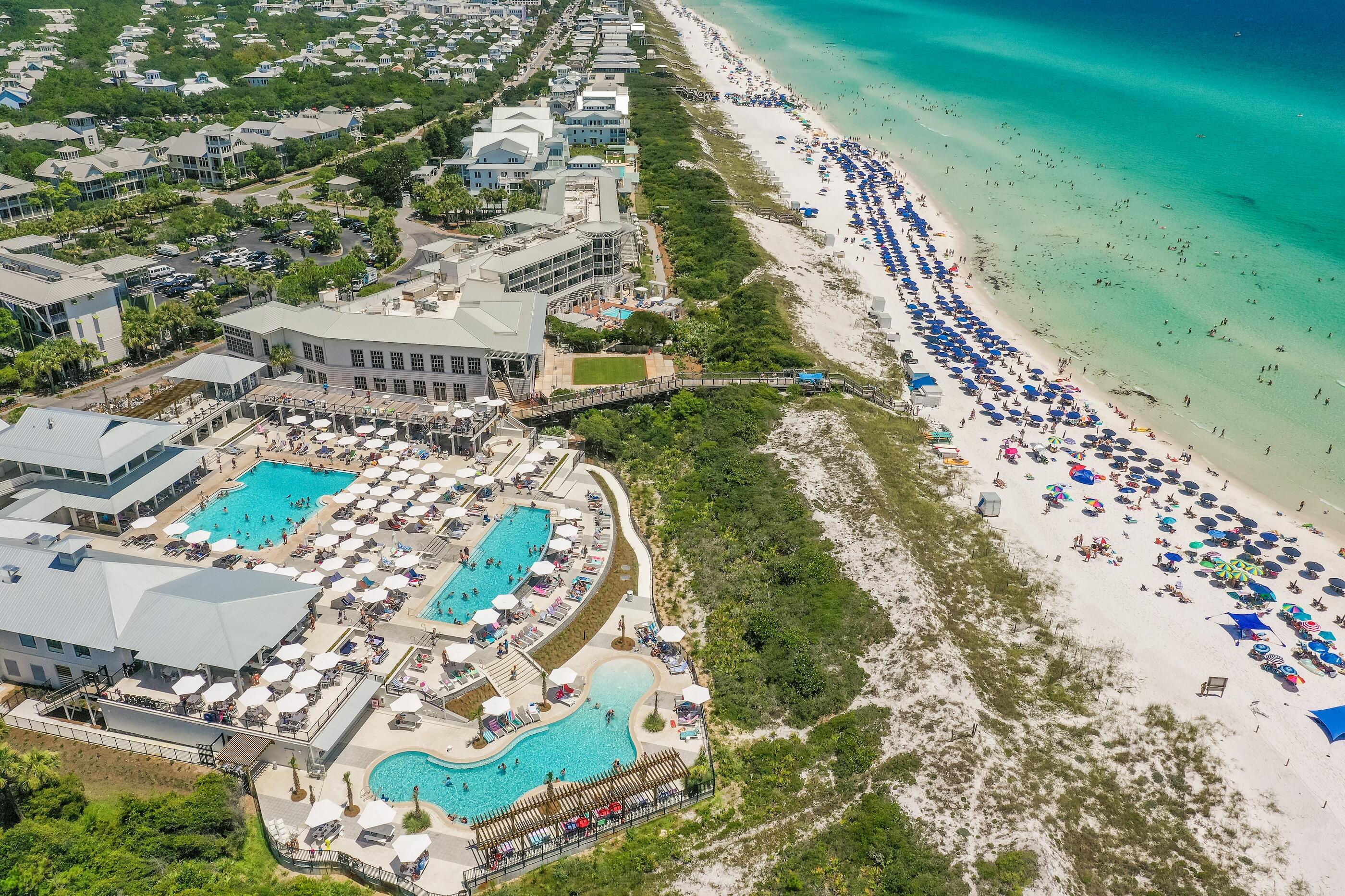 The Private Residence Club presents a refined opportunity to enjoy ownership in WaterColor without the demands of full-time possession. Designed for discerning buyers, this professionally managed, non-rental enclave offers an effortless coastal lifestyle in one of 30A's most prestigious locations.
Ownership is fractional and limited, with just 11 private two-bedroom, two-bath residences, each divided into eight equal interests. Each owner enjoys five guaranteed weeks of private use annually—one curated week per season plus a flexible bonus week—with the potential for additional stays as availability allows.
Perfectly positioned south of Highway 30A, the building sits directly across from the WaterColor Beach Club and the iconic Fish Out of Water restaurant. Interiors are thoughtfully designed for comfort and flexibility, including a guest bedroom featuring two king bedsideal for hosting family or friends. Residences are reserved exclusively for owners and their guests, preserving privacy and a true sense of ownership.
Steps from the beach and moments from WaterColor's boutiques, dining, parks, and scenic bike paths, owners enjoy full access to the community's celebrated amenities, including the Beach Club with three resort-style pools, tennis courts, Camp WaterColor, and more.
Ownership is truly turnkey. Quarterly dues encompass all operating expenses, including taxes, insurance, maintenance, and association feesallowing owners to simply arrive, relax, and depart with ease. This is luxury ownership made uncomplicated.
All information is deemed to be accurate buyer to verify all information.