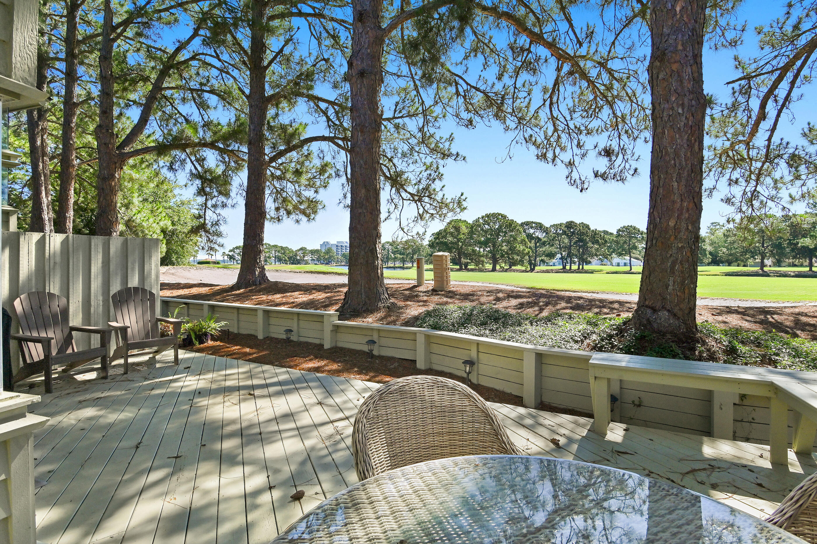 Turnkey furnished townhome in Fairways at Sandestin Golf and Beach Resort® offering golf course and bay views, exceptional outdoor living, and the sought-after Sandestin® golf cart lifestyle. This pristine 2-bedroom, 2.5-bath townhouse combines home appeal, rental potential, and resort living in one of Miramar Beach's most desirable Emerald Coast communities.
Beautifully maintained and move-in ready, recent updates include fresh interior paint, upgraded lighting, new TVs, and a new HVAC system (2026). The living area opens to an expanded deck overlooking the golf course with views toward the bay--perfect for morning coffee, outdoor dining, entertaining, or relaxing after a day at the beach.
Leave the car behind and enjoy golf cart or bike access to the Gulf of Mexico's sugar-white beaches, Sandestin Marina, championship golf, tennis, pickleball, Baytowne Wharf®, Grand Boulevard®, shopping, dining, grocery stores, live entertainment, concerts, and seasonal events.
Whether you're searching for a primary residence, vacation home, or rental-capable investment property, this furnished residence offers the ideal blend of comfort, convenience, and coastal lifestyle. Located between Destin and Scenic 30A, Sandestin® is one of Northwest Florida's premier resort destinations, known for its beaches, golf, marina, shopping, dining, and year-round activities.