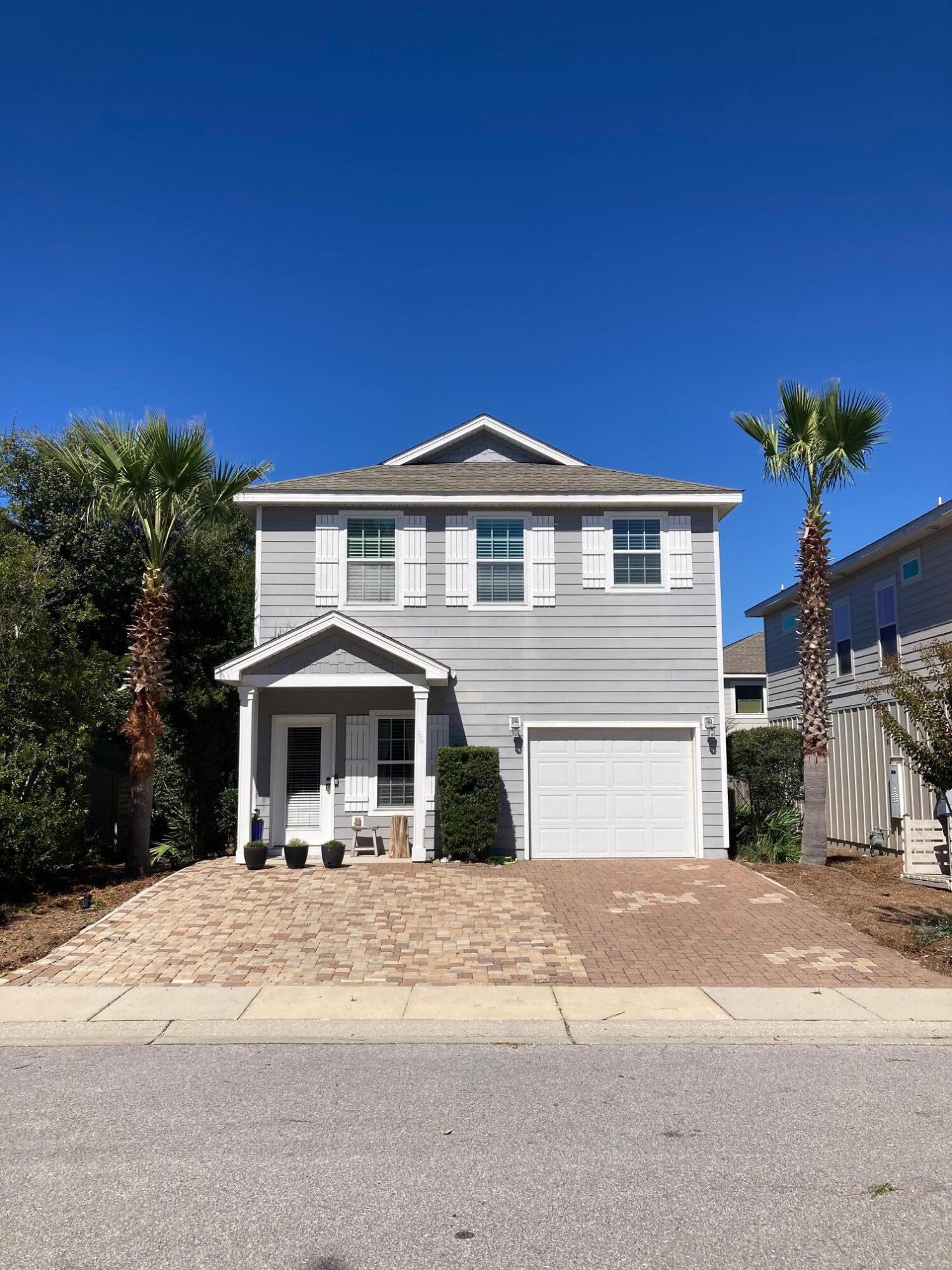 . 6 month lease rate Month to month rental available at additional rate.  Utilities included except electric. Summer Season Months price will have additional cost- Stylishly decorated furnished 3 bedroom 2.5 bath home in the highly desirable West Shore Place Neighborhood. great floorplan, convenient location walking distance to 30 Avenue, across the street from Rosemary Beach. less than 1/2 mile to the beach.  So much so close: Donut Hole, Cuve 30A, Amici, Amigos & Aja. $3600 per month for 10 months not including June, July. Garage may not be available to renter. 3 parking spots in driveway.