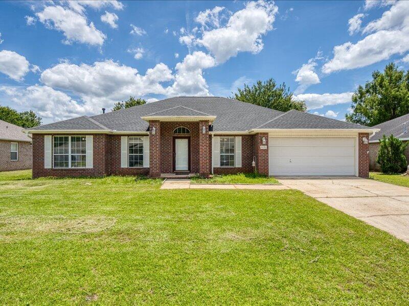 Looking for a spacious home with room to relax and play?
Welcome to this beautiful 4-bedroom, 3-bath home with a 2-car garage, private swimming pool, and over 2,300+ sq ft of living space. The large fenced backyard provides plenty of room for outdoor enjoyment, entertaining, or simply relaxing by the pool. Split bedroom floor plan with a guest bedroom with its private bath.  Both Guest bedroom and Master bedroom have access to the Enclosed patio & pool 
Love tennis or pickleball? You'll appreciate having community tennis courts with pickleball lines just two blocks away. Residents also enjoy access to the community pool. Inside, you'll find a spacious kitchen that features an electric smooth-top stove, refrigerator, and a large microwave, and it is open to the family room. Washer & dryer convey. Conveniently located within five minutes of the public library, post office, Publix, Aldi, restaurants, and everyday shopping. Crestview High School and Davidson Middle School are approximately one mile away, and the Walker Elementary School bus stop is conveniently located at the corner. This home offers the perfect combination of space, convenience, and recreation. Schedule your showing today!