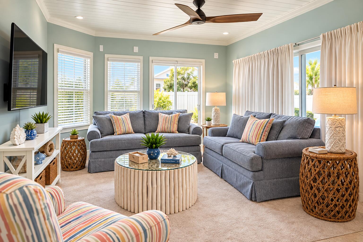 Coastal, turnkey, and absolutely a showstopper! Welcome to 9111 Sandpiper Cove, a beautifully furnished 2-bedroom, 2-bath first-floor Beachwalk condo in Destin, Florida, ideally positioned just across from the beach and pool.

From the moment you step inside, this condo stands out. Shiplap details throughout, soft coastal colors, thoughtfully selected finishes, and quality coastal furnishings create a polished beach-home feel that is both comfortable and elevated. This isn't your typical rental-style condo--the décor, furniture, and attention to detail give the entire property a cohesive, upscale coastal look.

One of the best features is the connection between the indoor and outdoor living spaces. The primary bedroom opens to its own patio, while the living room provides access to a second patio. Just beyond is a charming green space behind the unit, giving owners and guests room to relax outside, visit, enjoy the Florida sunshine, or simply unwind after a day at the beach.

The first-floor location makes coming and going easy--especially with beach bags, groceries, children, or luggage--and the Beachwalk location puts you conveniently close to both the beach and pool.

Offered furnished and rental ready, this property is an excellent option for a Destin vacation home, second home, or short-term rental investment.