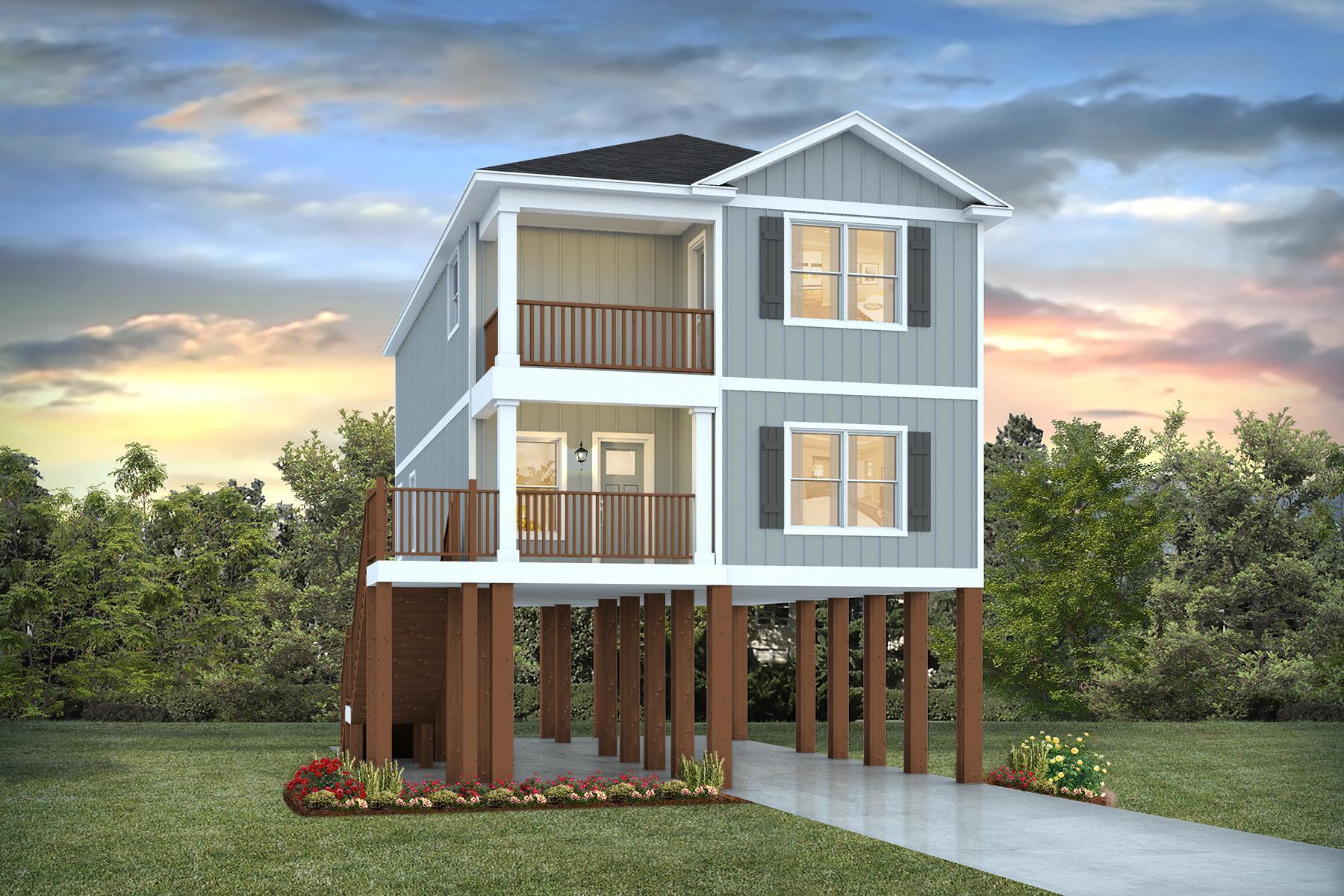 NOW SELLING! Welcome to Captains Cove in Navarre, FL. The stunning Monroe floor plan is a well-designed 2 story model on pilings. Stunning Quartz countertops in kitchen and baths, all stainless-steel appliances, gorgeous EVP wood look flooring throughout. Tile Shower in Primary Restroom. The Smart Home Connect System includes several Smart Home convenient devices. Upscale home with great curb appeal. Community Pickleball Court is an incredible amenity. Must see! ALL LISTING pictures, colors, features, and size may vary. Square footages are approximate.