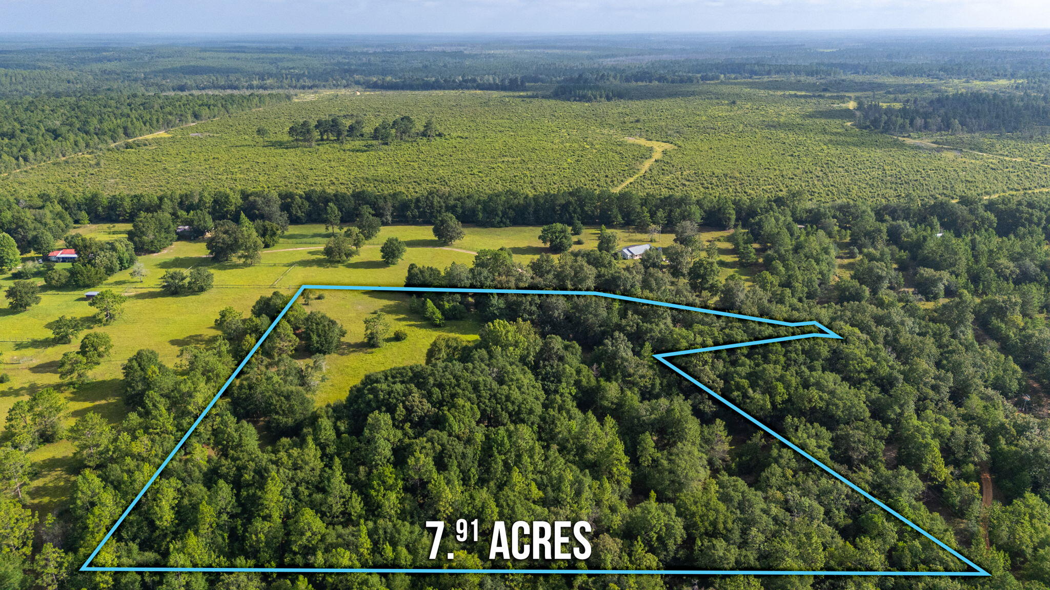 This beautiful plot with a huge grassy area at the top of a hill is perfect for a home, cabin, or mobile home.  With the surrounding trees at the bottom of the hill, you couldn't ask for a more relaxing and secluded spot.  512 Hickory Tree Lane is zoned Single Family Residential and is a 7.91 acre lot with its own private well and septic and has available electricity.  Property conveys As-Is and is priced primarily for land value.  There is an uninhabitable home on the property.  Buyer to verify all measurements, zoning, and building requirements.