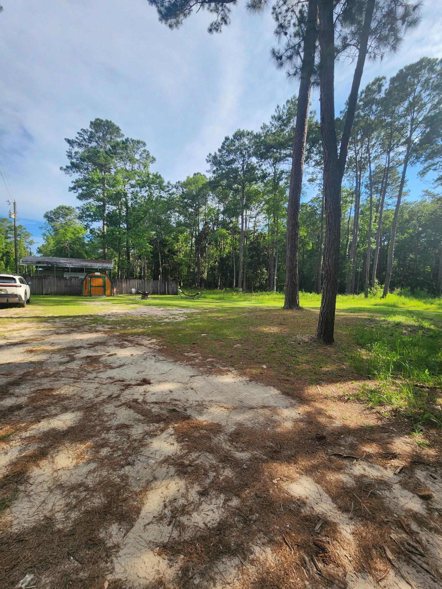 Nearly a quarter acre of prime Walton County land -- already set up and ready to go! Well, septic, and electric are in place, plus a large shed conveys with the property. Tucked away about ½ mile off Co Hwy 3280, you're surrounded by nature yet only 30 minutes from the beach, DeFuniak Springs, or Pier Park. River access at the end of Smokehouse Lake Rd makes this the perfect hunting, fishing, or build-your-own getaway.

🚐 Want the full setup? The 2017 Keystone Hideout (37ft, Model 32BHTS -- 2BR/1BA, 3 slide-outs, outdoor kitchen & covered porch) is available for an additional $10,000. Live on-site while you build or use it as your ultimate basecamp -- land + camper package for just $75,000!
