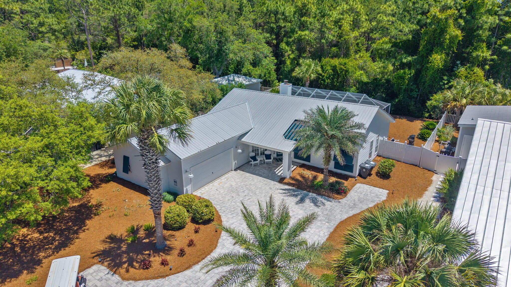 Coastal Retreat Near 30A - Pool Home Backing to Camp Creek

Welcome to 408 Seacrest Drive in Inlet Beach, a rare opportunity to own a beautifully updated coastal home backing directly to Camp Creek--offering a unique blend of privacy, natural beauty, and prime proximity to Scenic Highway 30A.

This charming 3-bedroom, 2-bath single-story home features an open-concept layout with vaulted ceilings, abundant natural light, and tasteful modern updates throughout. The renovated kitchen is equipped with quartz countertops, stainless steel appliances, and a breakfast bar that flows seamlessly into the main living and dining areas--perfect for entertaining or everyday coastal living.

The spacious primary suite overlooks the serene backyard and creek setting, creating a peaceful retreat. Two additional bedrooms provide flexibility for guests, family, or a home office.

Step outside to your own private oasis--complete with a screened-in pool, expansive patio, and a fully fenced backyard. The property's direct frontage along Camp Creek adds a rare natural buffer, enhancing privacy while offering tranquil views and a connection to nature that's hard to find this close to the beach.
Located less than half a mile from public beach access, this home combines the best of coastal living with a quiet, tucked-away feel. With no HOA, it also presents excellent potential as a primary residence, second home, or short-term rental investment.

Just minutes from the iconic communities of Rosemary Beach and Alys Beach, you'll enjoy easy access to 30A's top dining, shopping, and entertainment.
Property Highlights:


3 Bedrooms | 2 Bathrooms


~1,400 Sq Ft


Backs directly to Camp Creek


Screened-in private pool


Renovated interior with modern finishes


Vaulted ceilings & open layout


Fully fenced backyard with natural privacy


Two-car garage + ample parking


No HOA


Short walk or bike ride to beach access


A rare setting this close to the Gulf--offering privacy, charm, and true 30A lifestyle appeal.