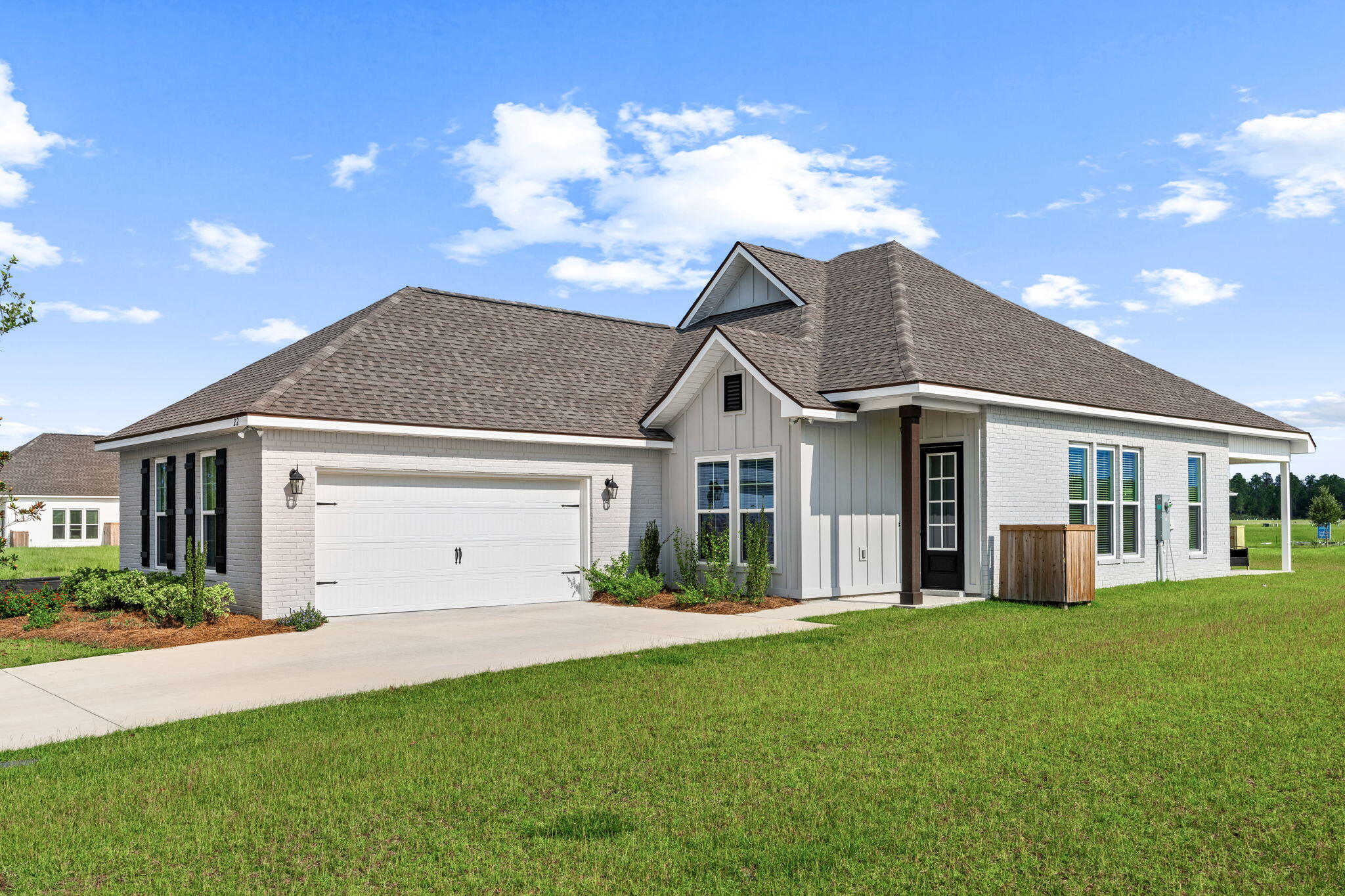 Welcome to Freeport's newest master planned development, Natureview, featuring state of the art clubhouse and pool, playground, pickleball and basketball courts, fitness center and more! 

This brand new construction home is close to the amenity center, in the perfect spot to enjoy all Natureview has to offer. This luxurious side entry garage, 4 bed / 2 bath home is ready for you! Step inside and be amazed with the attention to detail the builder set forth with an open living/kitchen/dining area with beautiful crown molding and natural light, sure to impress. The kitchen features beautiful quartz countertops, sleek backsplash, stainless steel appliances and peninsula, perfect for cooking and/or entertaining. The master suite features privacy and a beautiful dual vanity, glass door/tiled shower, garden tub and large walk-in closet. The other 3 bedrooms are located in a separate hallway and share a full bathroom with double vanity and shower/bath combo. Washer and dryer included in your spacious laundry room that connects to both the hallway and the master closet, simplifying your laundry needs. Head out back to your covered patio and enjoy the nature views. This home is situated next to an HOA common area for more space and room to enjoy outdoor activities. Only a 20 minute drive to the beautiful Emerald Coast beaches!

Pets allowed, restrictions apply. If approved, a one-time $250 non-refundable pet fee and $25/mo pet rent will apply, per pet. A one-time $100 lease admin fee applies