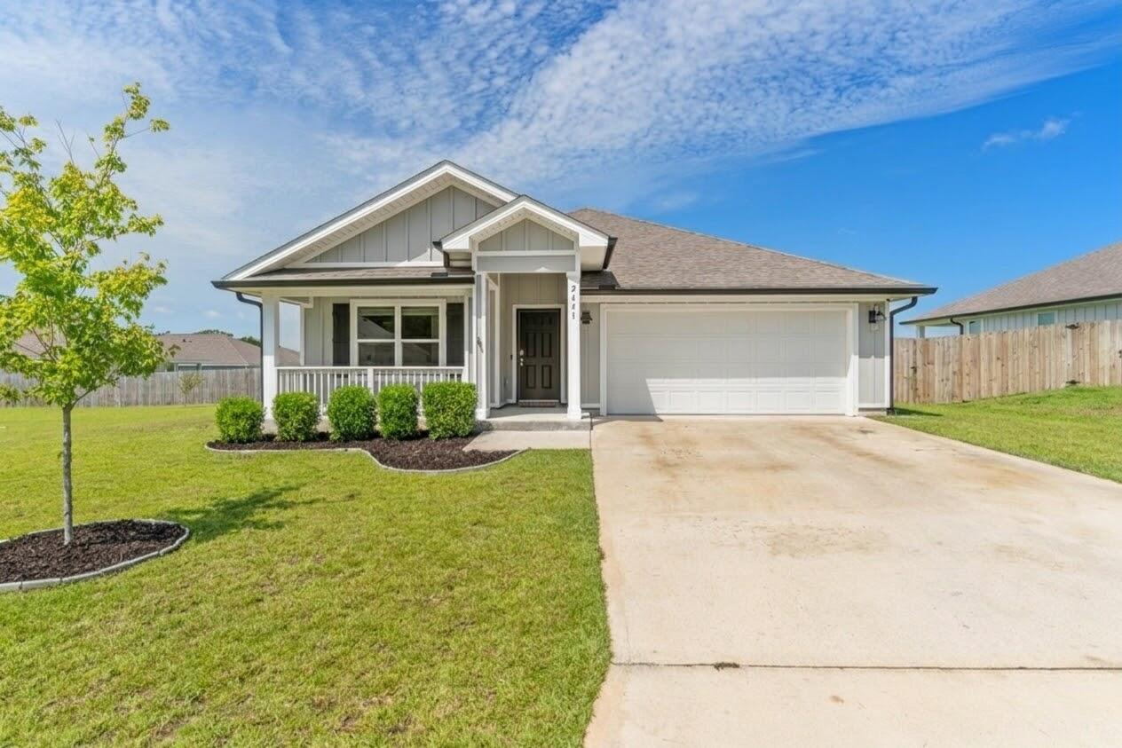 Welcome home! This inviting 4-bedroom, 2-bathroom home offers the style and convenience of new construction without the new-construction price tag. The open-concept floor plan is filled with natural light and features EVP flooring throughout the main living areas.

The eat-in kitchen is both stylish and functional, featuring quartz countertops, stainless steel appliances, and plenty of space for gathering. The spacious primary suite offers a large walk-in closet, while the home's Smart Home Connect system adds everyday convenience with several integrated smart devices.

Step outside to the covered back porch and large backyard, offering plenty of potential to create your own outdoor retreat. A 2-car garage provides additional storage and convenience.

An added bonus? The existing mortgage may be assumable at a 5.5% interest rate, offering a potential opportunity for qualified buyers to take advantage of a lower rate.

Located just a short drive from the airport, surrounding military bases, and the beautiful beaches of Fort Walton Beach and Destin, this home offers the perfect blend of comfort, convenience, and location. If you've been wanting the feel of a newer home without the price tag, this one is ready to welcome you home!