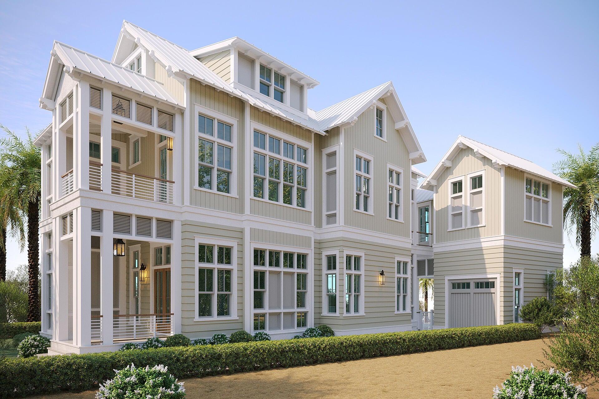 Introducing Lot 35, an exceptional new construction offering in the highly coveted Phase V of WaterColor. Set on a premier homesite along String Lily Cove, this custom residence delivers rare privacy while placing you moments from the WaterColor Beach Club, multiple resort-style pools, and the iconic sugar-white sands of 30A. Encompassing 4,000+ sq ft of refined living space, the three-story design features 4 bedrooms, 4 full baths, 2 half baths, a dramatic great room with exposed beams, and expansive indoor-outdoor living. A private infinity-edge pool with fire bowls, lower-level custom fire pit, and fully equipped outdoor kitchen with dining area create a true resort experience at home. Crafted by Borges Brooks Builders and offered fully-furnished and designed by the renowned team at Kalon Home, the result is exceptional details around every corner. The second level hosts a luxurious primary suite with a spa-inspired bathroom, oversized walk-in closet, and private balcony overlooking the pool. This floor also includes an office and a covered walkover connecting to the carriage house suite with its own full bath. The third floor offers two additional guest suites, 2.5 baths, and a generous bonus living area. A private elevator services all levels for ultimate convenience. Exterior cedar siding elevates the home's timeless coastal aesthetic.

Located in a non-rental friendly section of WaterColor, residents enjoy a quieter, more residential environment no weekly turnover, just neighbors and community. A large nearby neighborhood pool and green space offer additional room to gather, unwind, or play.

Construction begins at contract.