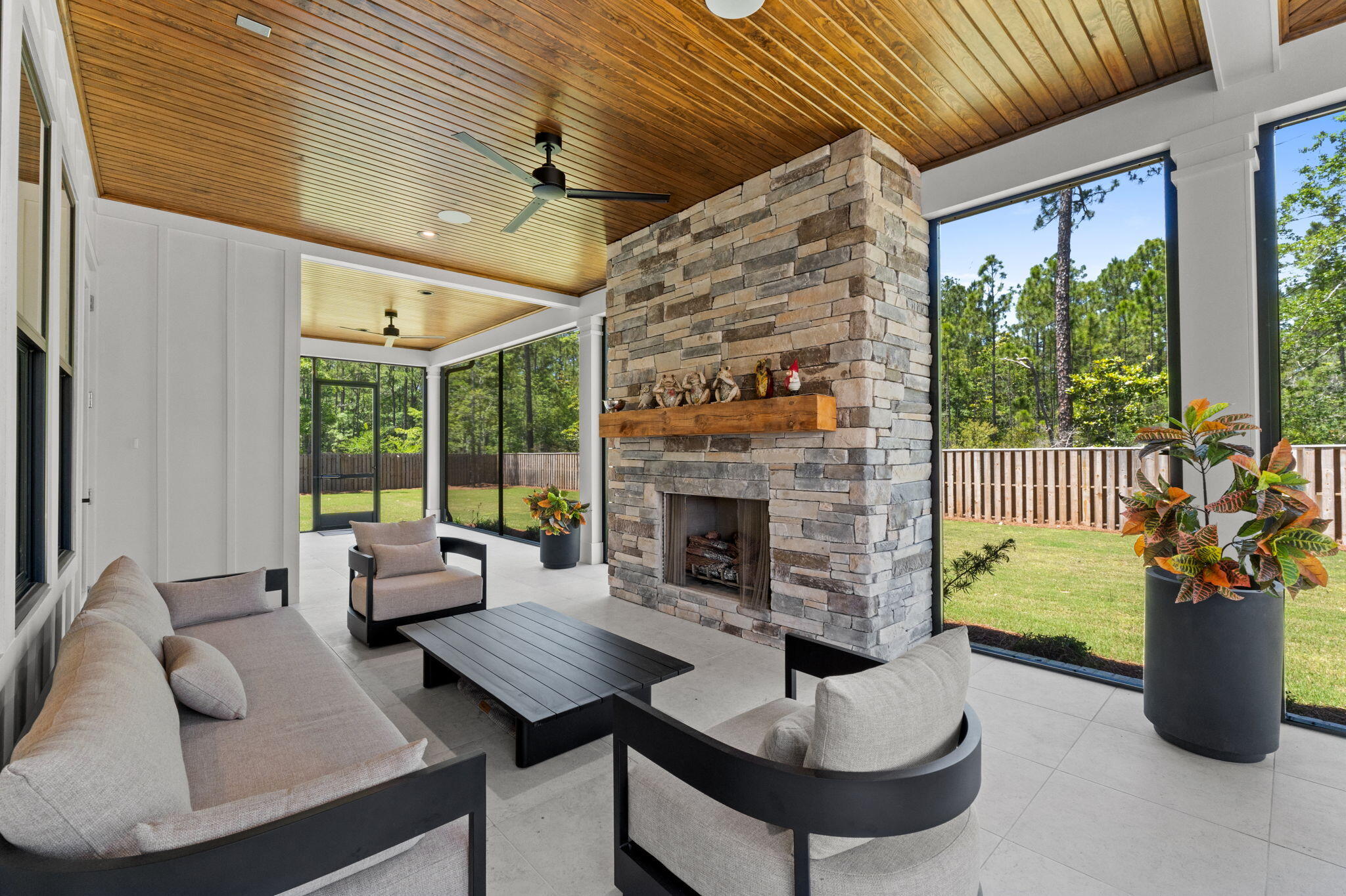 UNDER CONTRACT, accepting backup. Randy Wise custom-built home backs to the 120 acre nature preserve in the highly desirable Steamboat Landing at Hammock Bay! Outside luxury living area is exactly what Florida living is all about. The 2025 home enjoys an exquisite 1/3-acre private fenced lot on quiet cul-de-sac! Offering 10ft ceilings, 8ft doors, 2975 SF (and 4745 total square footage), this lightly occupied residence has an abundance of premium upgrades (attached) with warranties still in effect. Step inside the striking 42'' custom wood & glass front door with wireless keypad/doorbell. Engineered hardwood floors, custom wood shades and curated lighting fixtures throughout. The gourmet kitchen boasts a Wolf range, modern hood, microwave, oversized refrigerator/freezer, walk-in pantry with ice maker and beverage cooler, and a beautiful Kohler white apron sink. The oversized primary suite features shiplap accent walls, pendant lighting, a custom closet with laundry access, and an oversized primary bath with his-and-her vanities and a large zero-entry shower with multiple shower heads. All showers in the home are zero-entry. Additional highlights include a large family room with tiled fireplace, Sonos sound system, upgraded tile in all bathrooms, Rinnai tankless water heater, and WiFi-enabled security system and oversized garage and door. Outdoor living is exceptional: A large screened porch with shellstone tile & stacked stone gas fireplace opens to an outd lounging in the outdoor living room and eating al fresco with beautiful Florida breezes. The oversized 2-car garage offers room for a golf cart and currently stores a 21ft boat with outboard motor. Additional features include epoxy-coated garage floor, keypad entry for garage doors with motion sensor lighting, pre-wired pool panel, pre-wired for generator, storage loft above garage, and a well for irrigation with water filtration system for iron removal. New washer and dryer are negotiable.

This home is a short walk to the Bayfront Clubhouse and 500' pier, and within ten minutes of two other amenity centers offering four swimming pools, fitness centers, court sports, brewery, Windmills Town Center, General Store and walking trails, all offering the perfect blend of luxury, privacy, and coastal Florida living in Steamboat Landing at Hammock Bay! Buyer to verify all information and dimensions important to them.