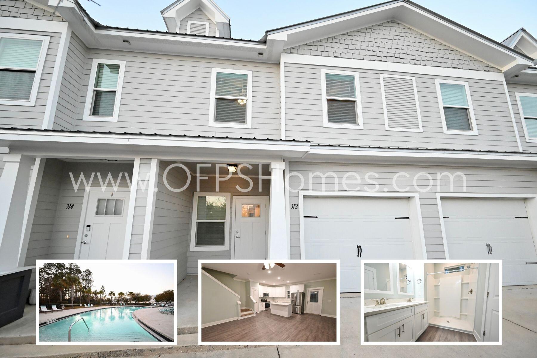 AVAILABLE... NOW. 3bd/2.5bth Townhome in South Walton, only minutes to the white sand beaches of the Emerald Coast! Home has luxury finishes including QUARZ Countertops throughout, Stainless Steel Appliances and Luxury Vinyl Plank flooring.

NO smoking. 600 minimum FICO credit score required in addition to meeting rental criteria. Pets allowed upon approval with a non-refundable pet fee.

All applicants are required to complete an application on https://onefamilypropertyservices.petscreening.com/ regardless of if they own a pet or not.  Applicants with an ESA are also required to complete the application.
**Please note, only one pet profile per pet is required.