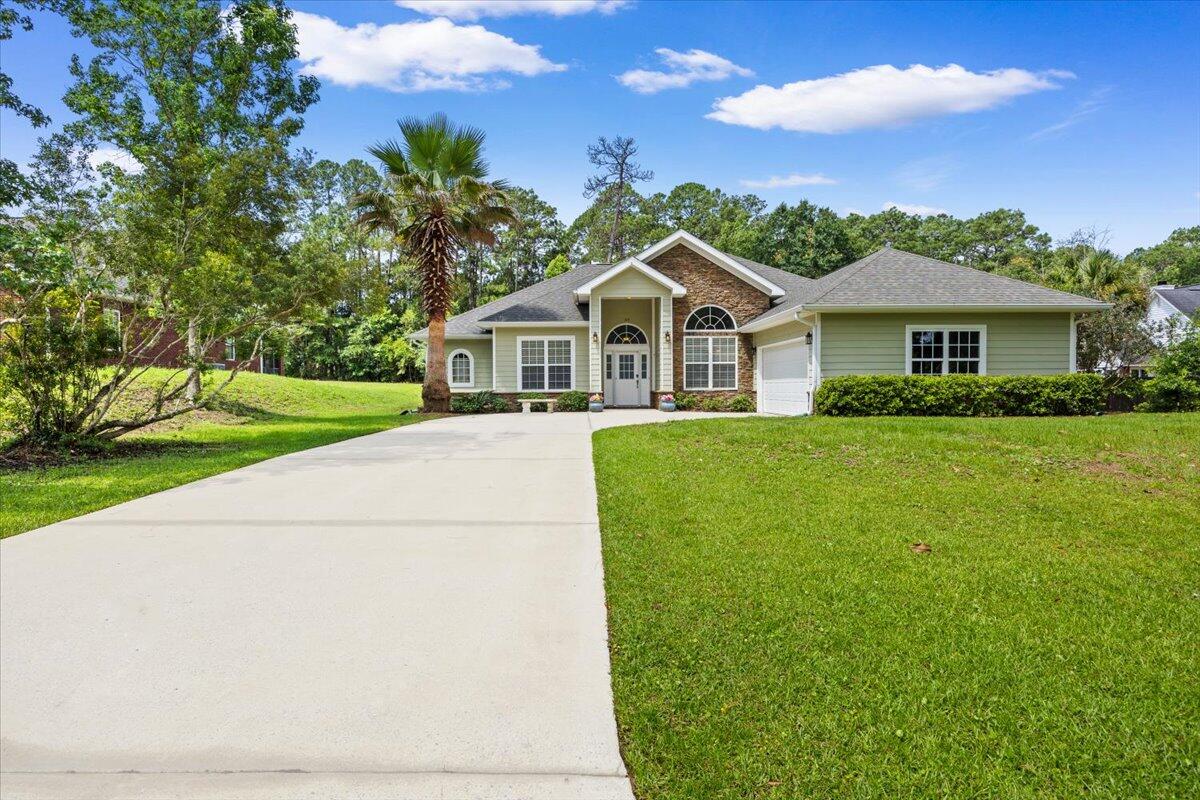 BACK ON MARKET AT NO FAULT ON SELLERS. New paint and carpet throughout. Seller Offering 10K towards buyers closing cost. Zoned for the brand NEW Pineview school K-8!!!! Come experience this well-maintained Craftsman Style Home with a NEW 2026 Roof situated off the 11th tee at Blackwater Golf Club. The home welcomes family and friends alike with 16ft ceilings in the large family room accented with a fireplace. The home features an open concept family room and formal dining area. The spacious master suite features trayed ceilings, dual vanities, jetted garden tub, separate walk-in shower, and large walk-in closet. The kitchen features ample cabinet space, attractive granite countertops, stainless steel appliance suite, and a nice sized breakfast bar. The additional bedrooms are nice sized with ample closet space. The built in covered rear porch is

perfect place to enjoy your morning coffee. There is an office (or potential 4th bedroom to the left of the entrance with French doors perfect for those working from home. 2023 Water Heater, Washer/Dryer will stay! School zone may be redistricting, Buyer and agent to verify all information. Schedule your private showing today!