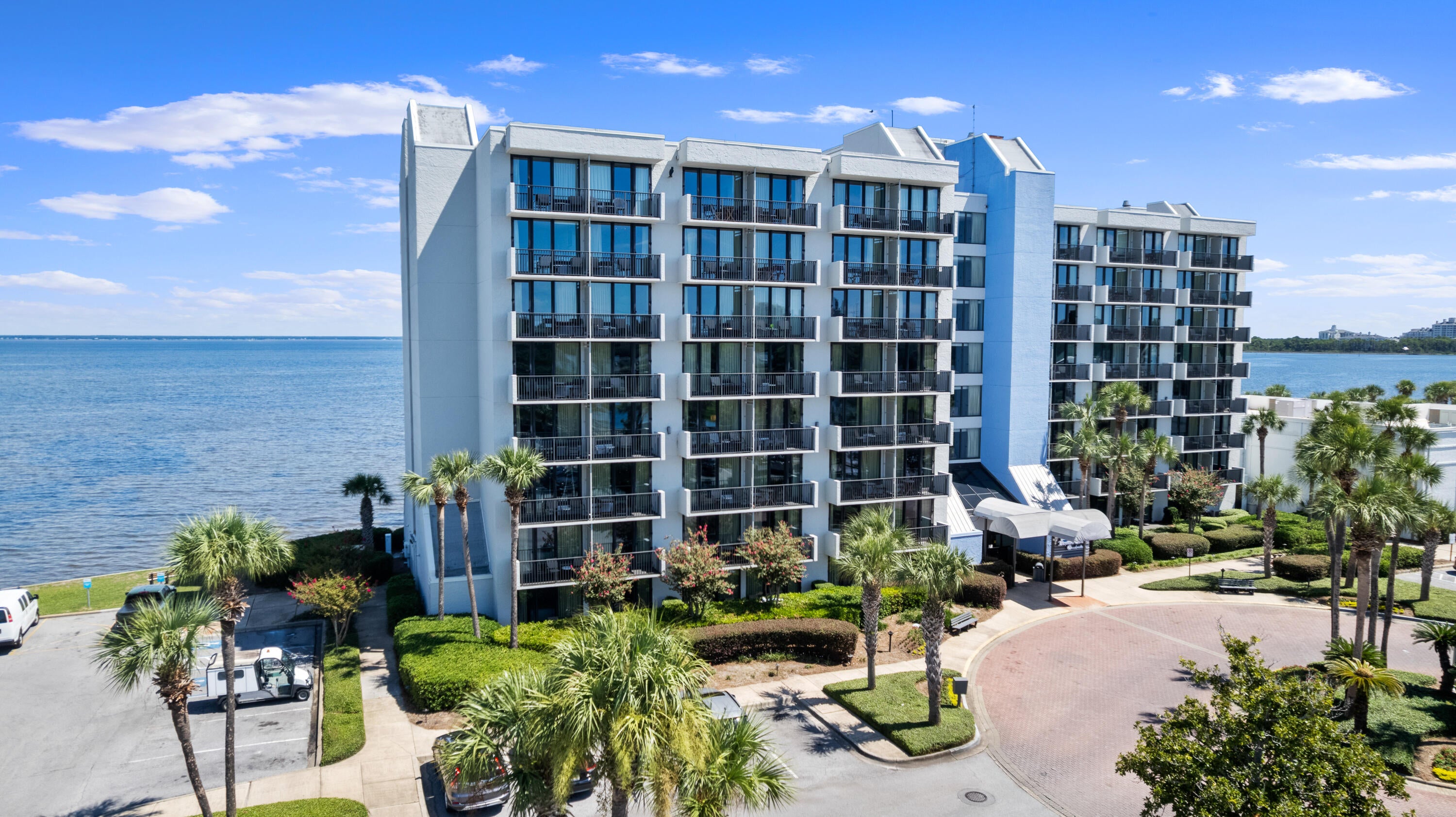 Expansive, panoramic views of Choctawhatchee Bay from this beautifully appointed, top floor condominium in Bayside Condo at Sandestin. This highly coveted unit conveys furnished and rental ready. Updates include a tiled, walk in shower with a frameless glass door, granite countertops in the bathroom and kitchenette, ceramic tile flooring, shaker style cabinetry and lovely coastal decor. Amenities are extensive and include the Bayside Pool, Tennis Center, Fitness Center, Marina, Deeded Beach Access, multiple Golf Courses and shopping and dining in the Village of Baytowne Wharf. Owners may also choose to join the Sandestin Beach Club for a more exclusive beach experience. Some amenities require additional memberships. Inquiry today for additional information or to schedule a private showing.