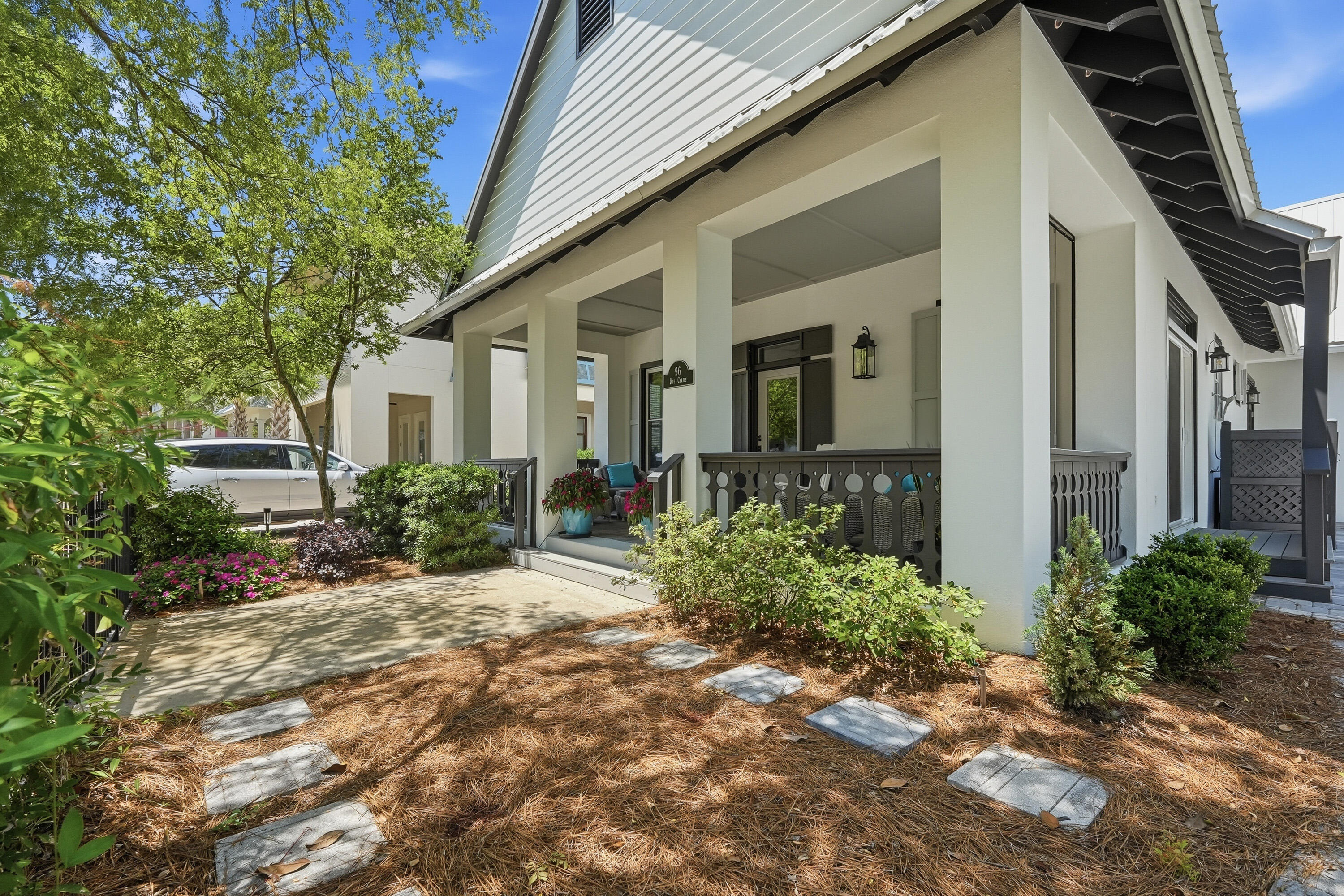 A TRULY RARE OPPORTUNITY awaits in Caribe, one of the Emerald Coast's most exclusive private, guard-gated Gulf-front communities. This is currently the only single-story residence available in all of Caribe, making it an exceptional offering for buyers seeking the ease of one-level living without compromising luxury. Opportunities like this are incredibly scarce, and this turnkey coastal retreat is one you won't want to miss.

Thoughtfully remodeled inside and out, this beautifully updated home features three spacious bedrooms plus a bonus bunk room that comfortably sleeps eight, including two luxurious en-suite primary suites, one designed with a spa-inspired retreat. Elevated finishes are showcased throughout, including oak hardwood flooring, elegant stone tile bathrooms with custom walk-in showers, granite countertops, custom cabinetry, barn doors on en-suite baths, designer lighting, and premium plumbing fixtures.

The chef's kitchen is designed for both everyday living and entertaining, offering a gas Wolf range, oversized island, stainless steel appliances, newer granite countertops, and modern pendant lighting.

Modern improvements provide both comfort and peace of mind, including impact-rated windows and doors in the living and dining areas, a tankless water heater, new ductwork and HVAC system with air purification, fresh interior paint, five custom closets, and a new roof installed in December 2023. Offered fully furnished, every detail has been carefully curated--from the reclaimed teak dining table and pillow-top Jamison Autograph mattresses to the XL adult-size bunk mattresses, new dining chairs, swivel rocker, electric Yamaha gas golf cart, and beach accessories--allowing you to begin enjoying the coastal lifestyle immediately.

The exterior has been equally enhanced with a new paver driveway and front porch, fresh professional landscaping, updated exterior lighting, a remodeled storage closet, and stylish patio furnishings, all designed for effortless, low-maintenance living.

Residents of Caribe enjoy private deeded sugar-white beach access through two gated entries with convenient golf cart walkovers, along with two community pools, tennis and pickleball courts, and resort-style amenities within one of the area's most desirable gated communities.

With one-week minimum rentals permitted and accommodations for up to eight guests, this exceptional property also presents an outstanding investment opportunity, vacation home, or full-time residence. Combining the unmatched convenience of single-level living with luxury finishes, modern upgrades, and one of the most coveted locations along the Emerald Coast, this is a rare opportunity that simply doesn't come along often. Schedule your private showing today before it's gone.