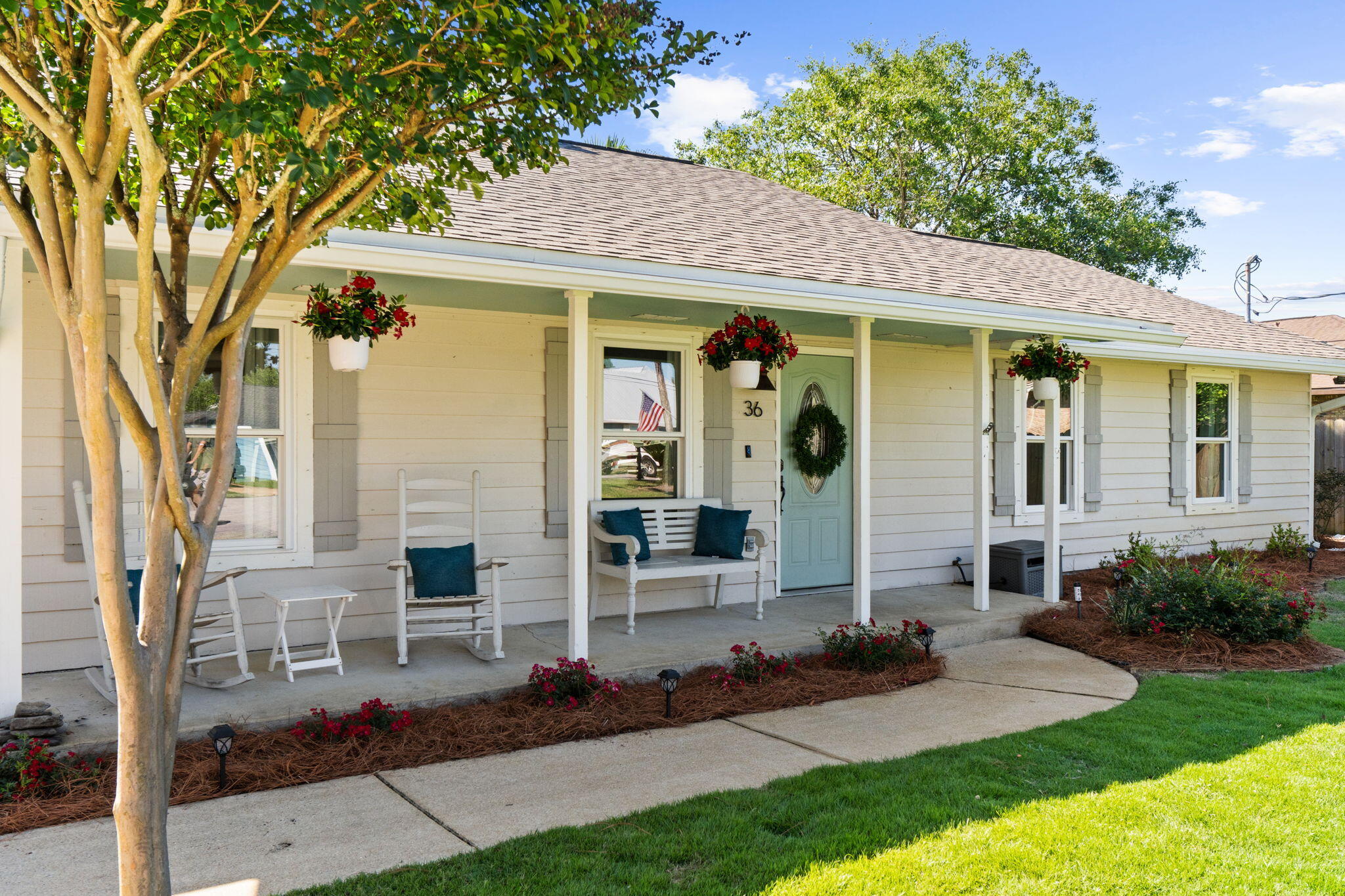 EASY SHOW!! Location, lifestyle, and endless potential -- this property truly checks all the boxes.

Tucked away on a quiet cul-de-sac just one mile to the beach and Destin Commons, and only one block from the Bay, this updated ranch-style home offers an incredible opportunity as a primary residence, second home, or investment property.

One of the biggest perks? You can golf cart straight to the beach -- a huge advantage in this area and a feature buyers absolutely love. Even better, there's NO HOA, giving owners the freedom and flexibility that's becoming harder to find along the coast.

The oversized backyard has plenty of room for a pool, outdoor entertaining area, or future expansion, making it easy for the next owner to create their dream coastal retreat. Beyond the home itself, the location is what truly makes this property special. It's walking distance to TWO parks and playgrounds, including one with a public boat ramp -- an incredible amenity for boating lovers and something that adds tremendous value to the area. There are also scenic walking trails nearby, plus a dog park just minutes away, making it perfect for full-time living, vacationing, or attracting future renters.

Inside, the home features vaulted ceilings, an open-concept layout, and French doors leading out to the backyard where you can enjoy peaceful bay breezes. The kitchen offers real wood cabinetry, an eat-in bay window area, and a comfortable layout designed for everyday coastal living.
Located by A+ top rated schools in the STATE!!! 
Whether someone wants a beach getaway, a full-time home, or an income-producing rental property, this one offers the kind of location and lifestyle people are constantly searching for.
COME SEE THIS IN PERSON!! 
*Listed under recent appraisal price!