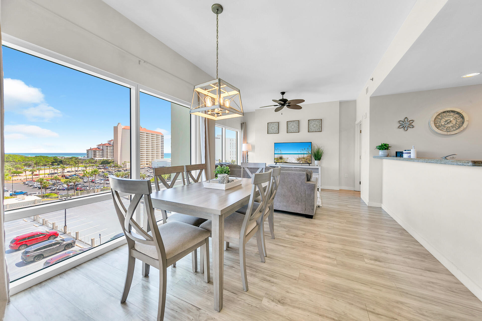 Beautifully renovated 2BR/2.5BA CORNER, LOCK-OUT features a wrap around balcony. This condo features a charming beachy style with updated furniture, blending coastal vibes with modern comfort. The current owner self rents each side separately...a 1BR 1.5BA that sleeps 4 (half bath is great for the guest on the sleeper sofa) and a Studio that also sleeps 4. The units are being offered fully furnished. The 1BR side features a long wrap around balcony and Gulf views. The large windows allow natural light to flood the space highlighting the breezy, relaxed aesthetic. Located in Sandestin Golf & Beach Resort with all the golf, tennis, beach, water activities, dining and shopping you can handle! This condo is the perfect retreat for a coastal get away! New HVAC too!