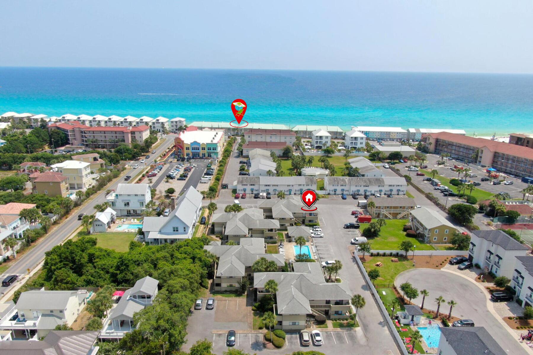 Fully furnished, turnkey one-bedroom condominium ideally located in the heart of Miramar Beach, offering effortless access to the area's renowned coastal lifestyle. Quick access to the beach, championship golf courses, and the popular Silver Sands Premium Outlets, this vacation home blends comfort, convenience, and strong investment potential.

The interior features thoughtful updates throughout, including luxury vinyl plank flooring, granite kitchen countertops, a custom shiplap accent wall in the dining area, and an upgraded bathroom with tile and glass shower enclosure. The bedroom provides a comfortable retreat, while the open living space is designed for both relaxation and functionality.

Step onto the private balcony to enjoy morning coffee or evening breezes after a day at the beach, on the golf course, or exploring dining and shopping options. Beach access is a short distance away, allowing for easy enjoyment of the sugar-white sands and emerald waters Miramar Beach is known for.

This unit has a track record as a short-term rental with strong guest feedback. Steady rental demand from spring through early fall, along with flexibility for owner use during the off-season. For investors, existing reservations offer a potential opportunity for continuity.

View this one today!