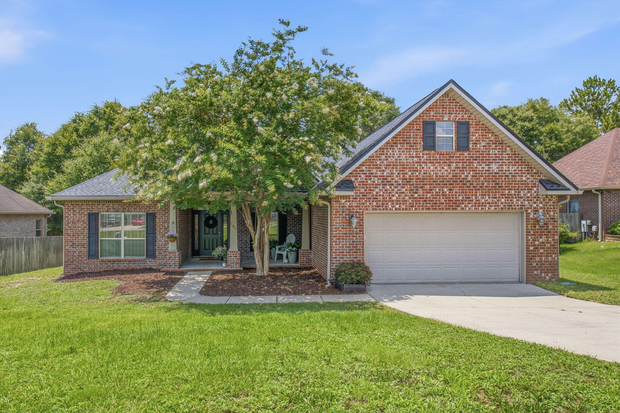 HUGE home + 2025 Roof + South Crestview

Step inside to soaring ceilings that makes this full brick, single story home feel even bigger than its four bedrooms suggest. 

A new, end of 2025, roof and a South Crestview address, just minutes to Duke Field and 7th SFG, make this one hard to pass up.

New carpet, new LVP, fresh paint, and stainless steel appliances mean there's nothing left to do but move in. Four bedrooms give you room to grow, plus a front office for anyone working from home.

The heart of the home is the kitchen and living room, opening onto an expansive multi-tiered back deck and a peaceful tree line, not a neighbor's fence. 

The kitchen is huge, with a pantry and space to add an island later if you want one. Just off it, a casual dining area and a separate formal dining room give you options for everyday meals or hosting.

Modern archways carry through the home in place of standard doorways, adding a soft, elevated elegance to every room you pass through. A full laundry room with built in cabinetry rounds out the everyday practicality.

The primary suite is oversized, with his and her sinks, a soaking tub separate from the shower for relaxing evenings, and a walk-in closet.

Call for the video tour today!