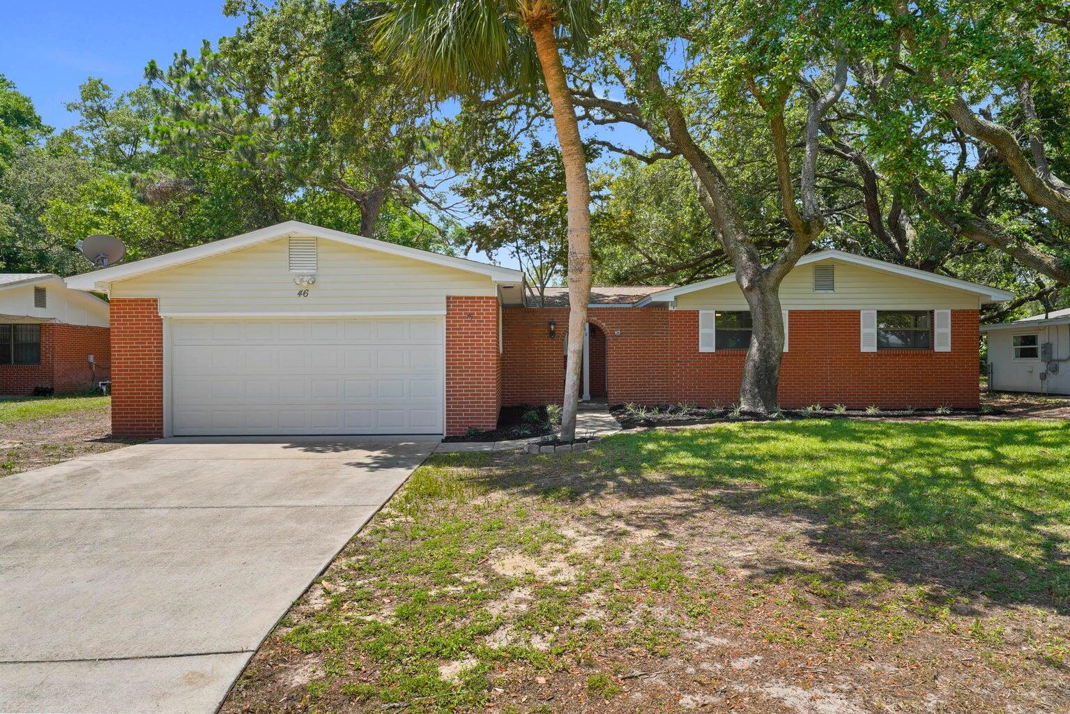Welcome to this charming ranch-style home situated on a quarter-acre lot with no HOA and short-term rental potential, offering flexibility for homeowners and investors alike. Nestled beneath mature shade trees, this property features a functional single-level floor plan and a desirable location. Enjoy quiet evenings in the screened in Florida room located just off the spacious den. Conveniently located near shopping, dining, parks, schools, and the beautiful Emerald Coast beaches. This property is a rare opportunity to enjoy Florida living with freedom, flexibility, and investment potential. This is the kind of property you'll want to see in person!