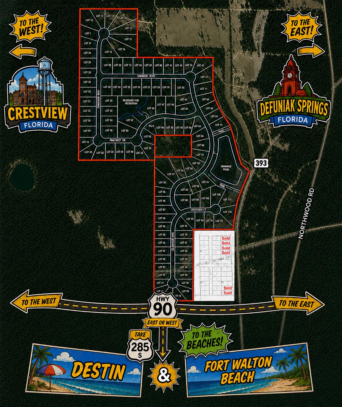 Here's the chance of a lifetime that you don't want to miss out on! Get your hands on 27 cleared homesites with a county development order and engineering plans in hand, ready for paving. The plat has already been recorded and the Auburn water deposit has been paid. Located at 6 Lots on Hwy 393 in Pawnee Heights, this property offers easy access to the County Mega Site Industrial Park, as well as schools, shopping centers, and beaches. Act now and seize the opportunity  in this prime location!